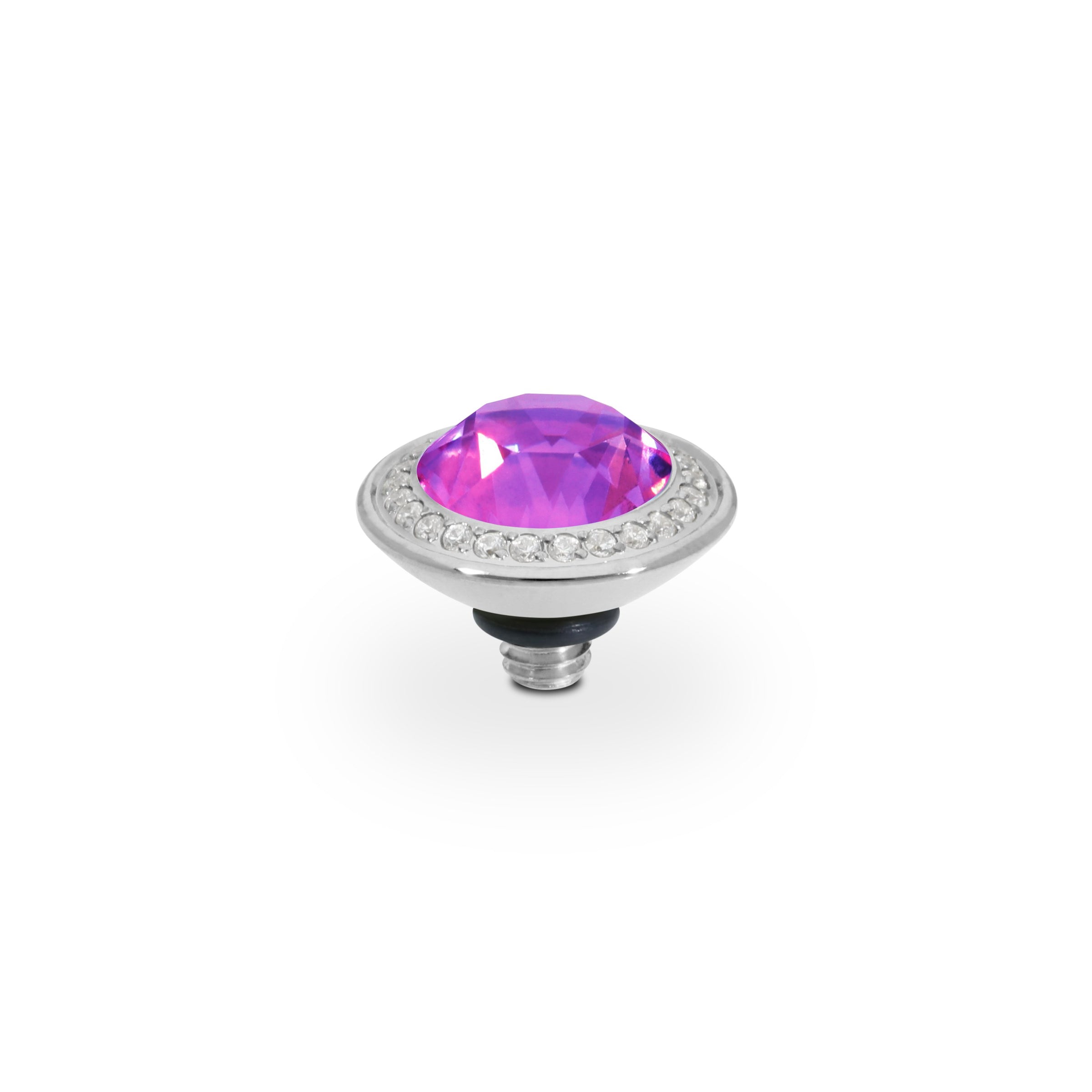 Tondo Deluxe Top 9 mm - Silber Crystal Electric Violet Ignite