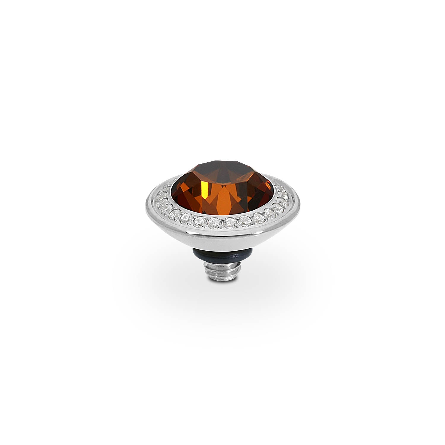 Tondo Deluxe Top 9 mm - Silber smoked amber