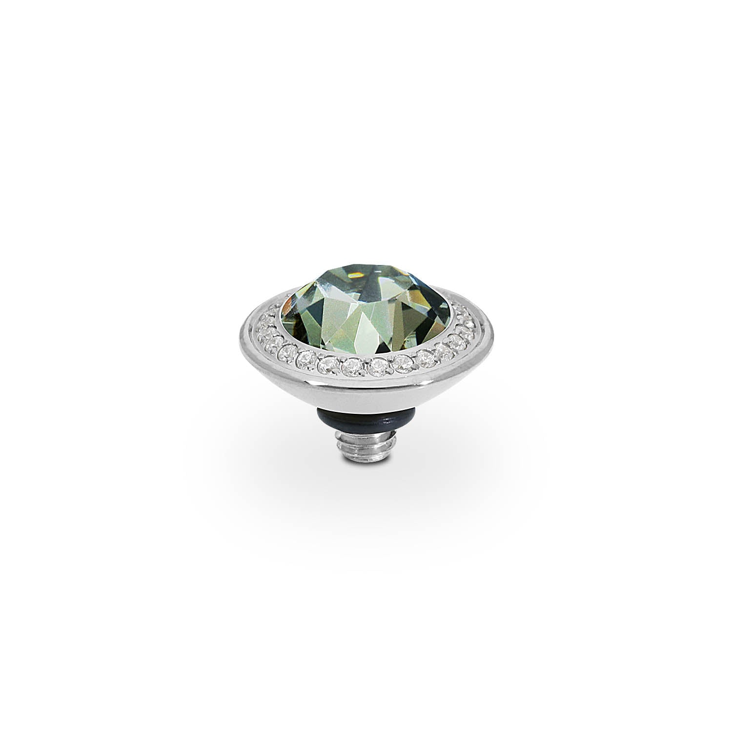 Tondo Deluxe Top 9 mm - Silber black diamond