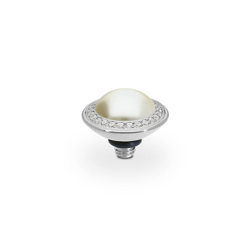 Tondo Deluxe Top 9 mm - Silber cream pearl