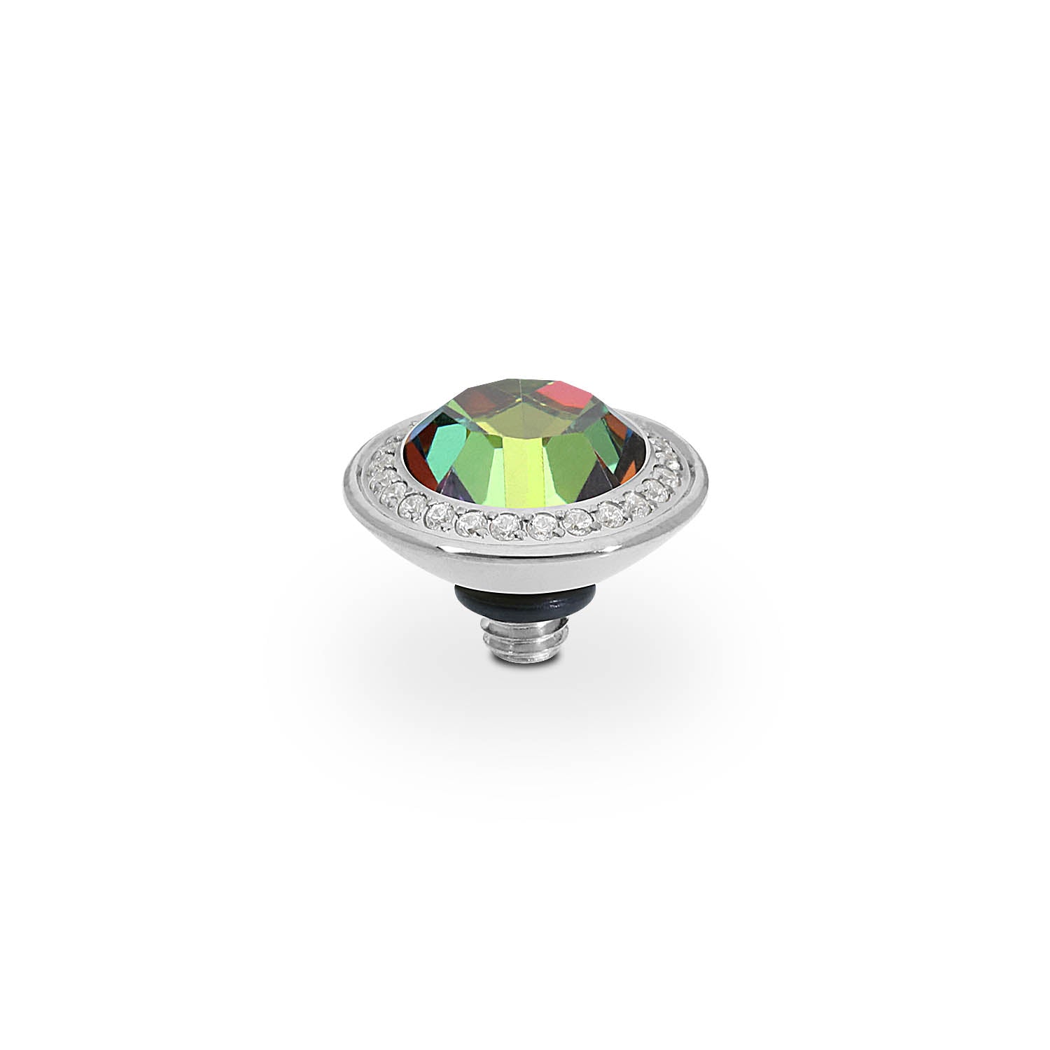Tondo Deluxe Top 9 mm - Silber Crystal Vitrail Medium