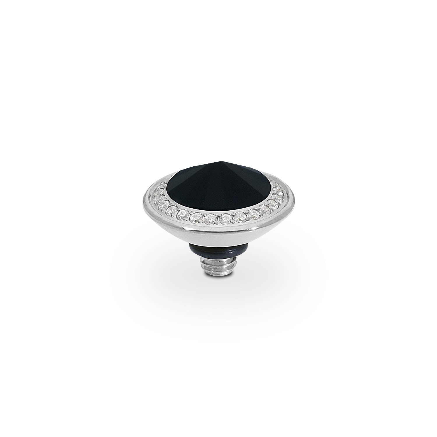 Tondo Deluxe Top 9 mm - Silber jet hematite