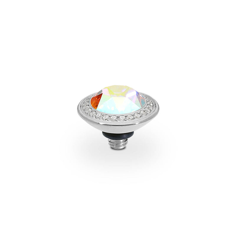 Tondo Deluxe Top 9 mm - Silber crystal aurora boreale
