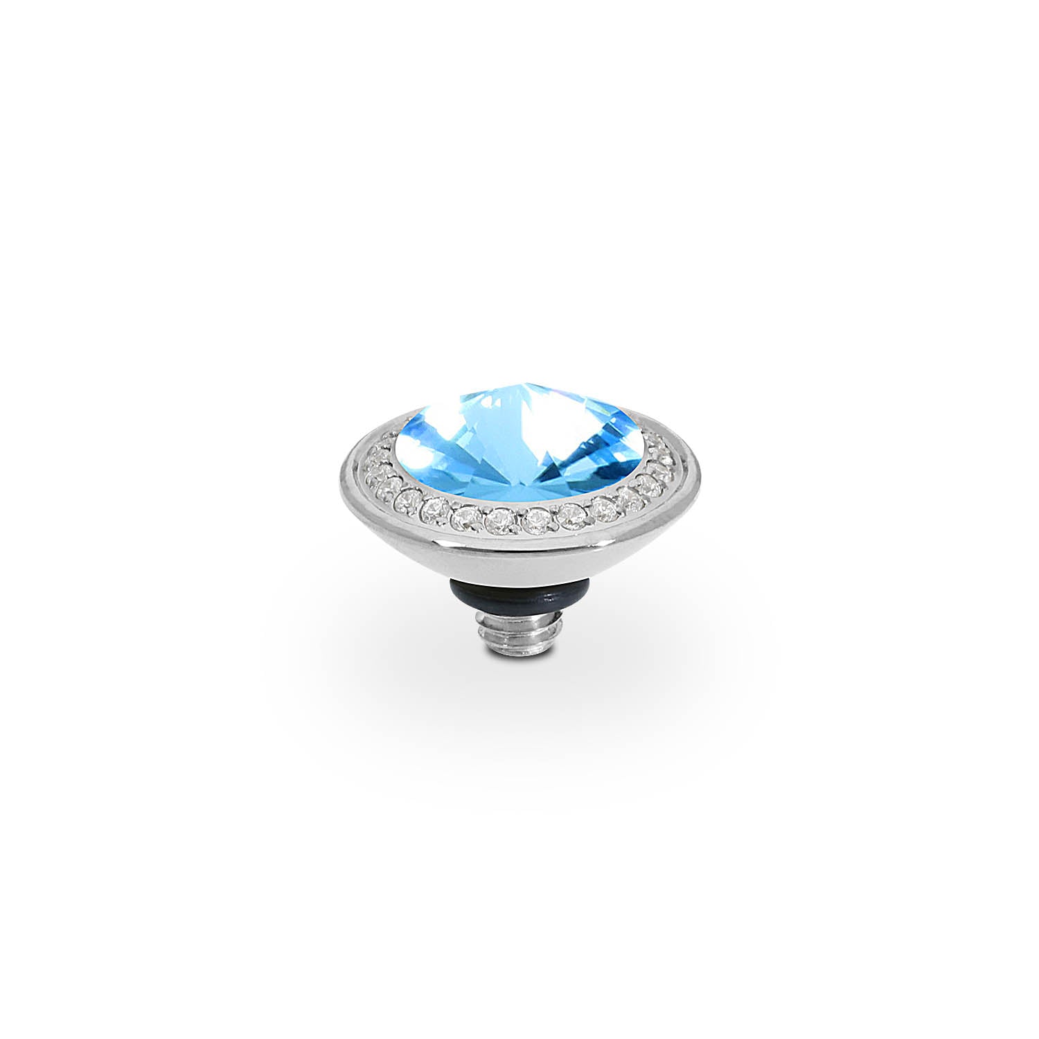 Tondo Deluxe Top 9 mm - Silber aquamarine