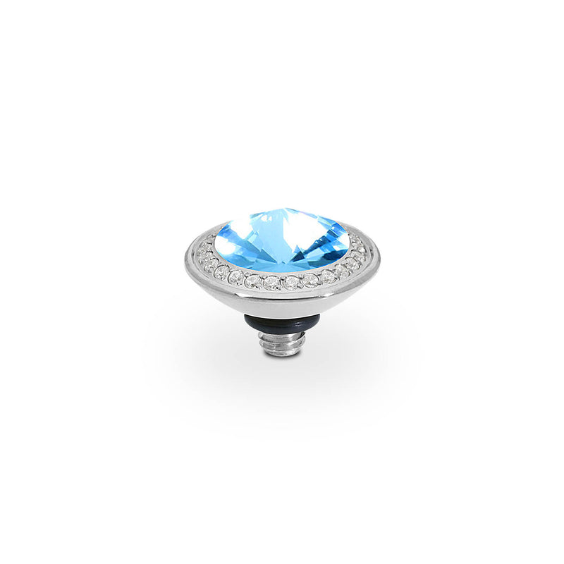Tondo Deluxe Top 9 mm - Silber aquamarine