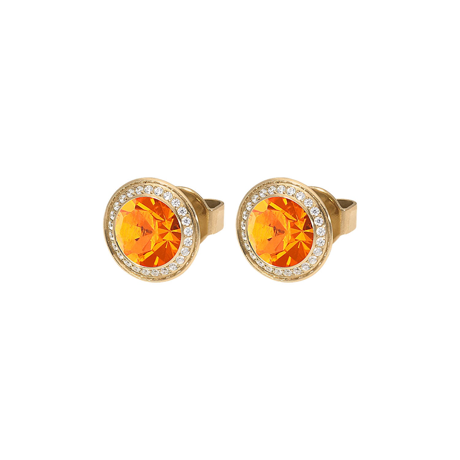 Tondo Deluxe Ohrstecker 9mm - Gold sun