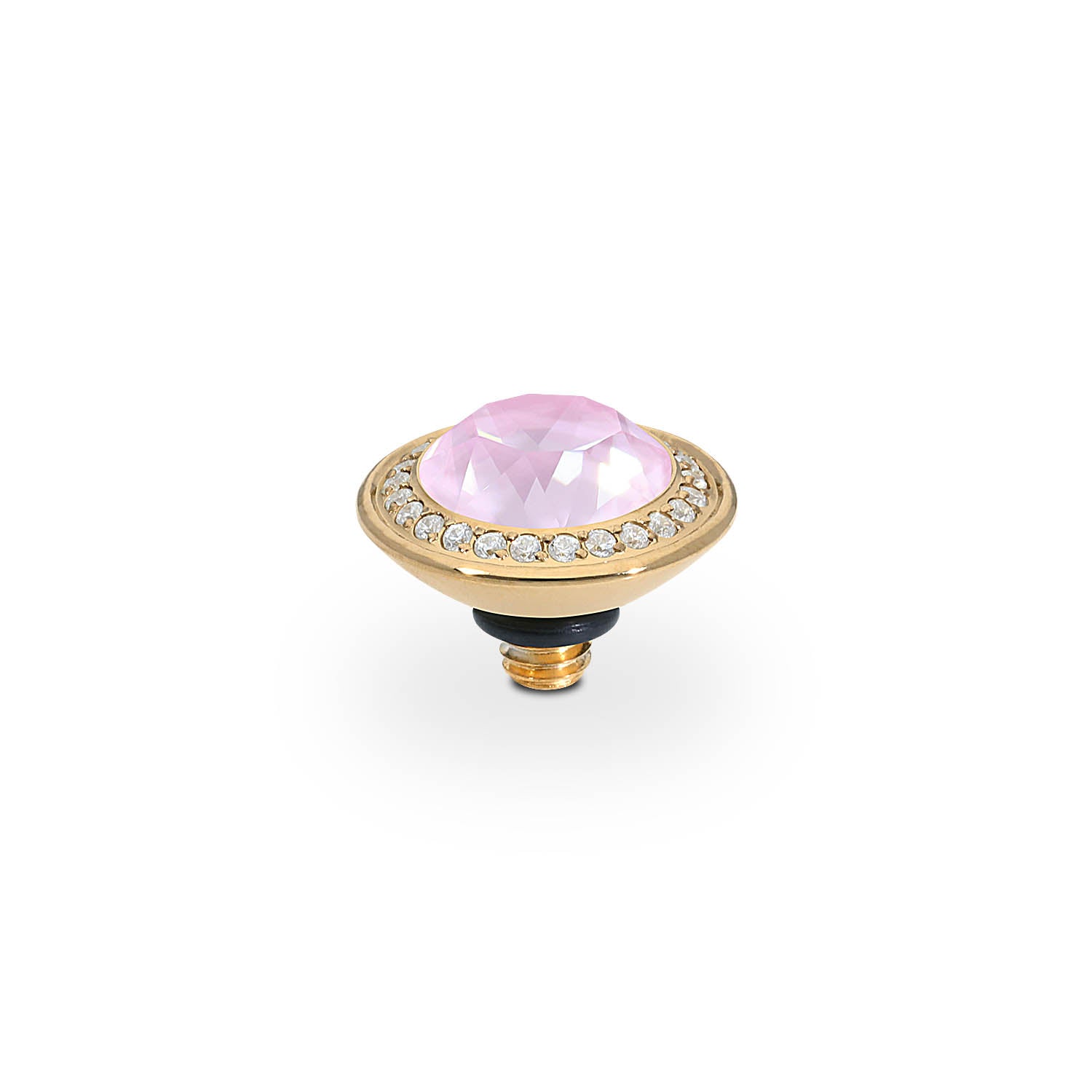 Tondo Deluxe Top 9 mm - Gold crystal soft rose ignite