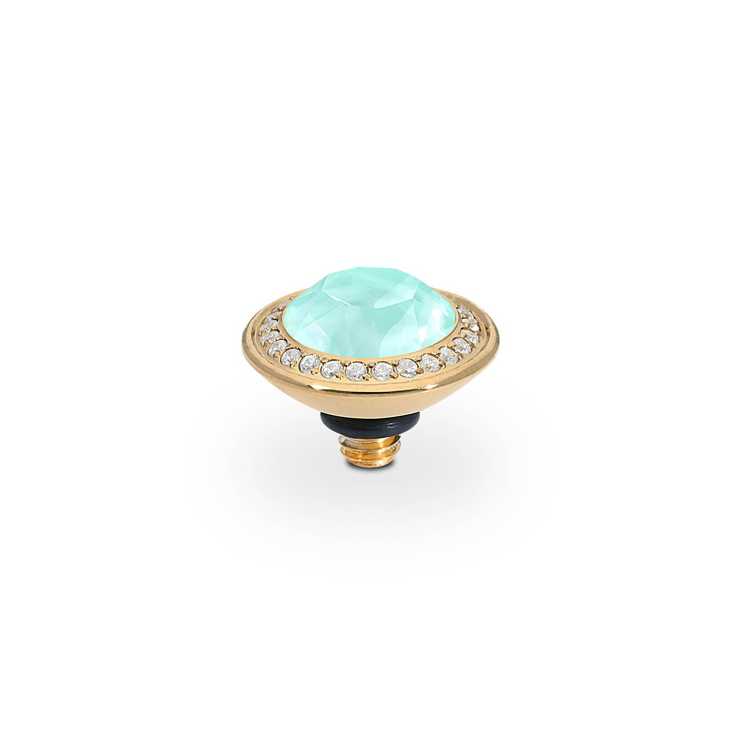 Tondo Deluxe Top 9 mm - Gold crystal soft mint ignite