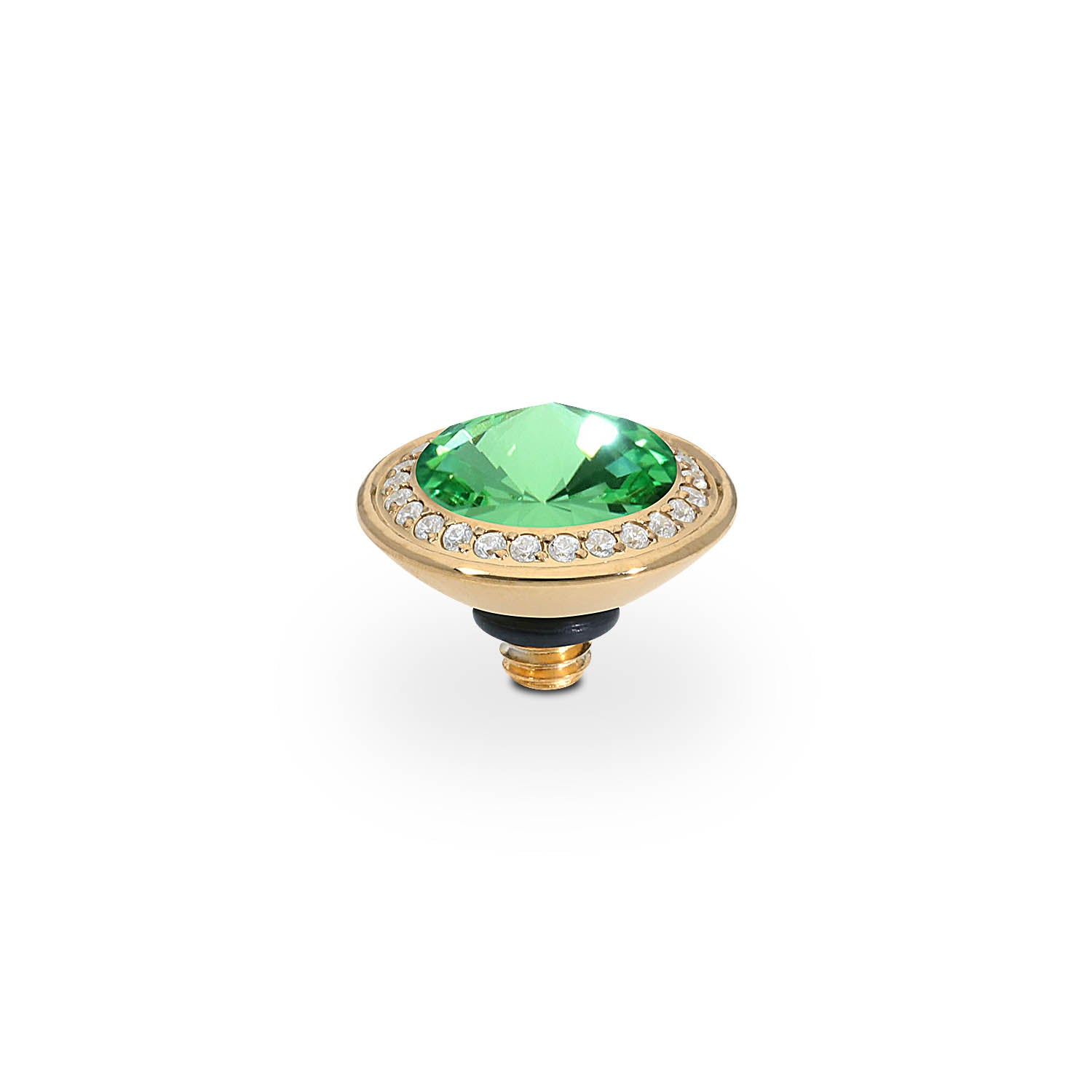 Tondo Deluxe Top 9 mm - Gold peridot