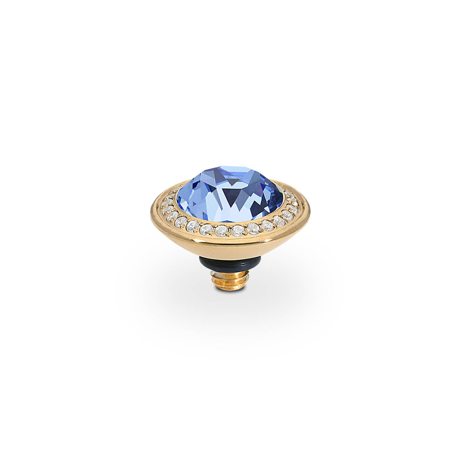 Tondo Deluxe Top 9 mm - Gold light sapphire
