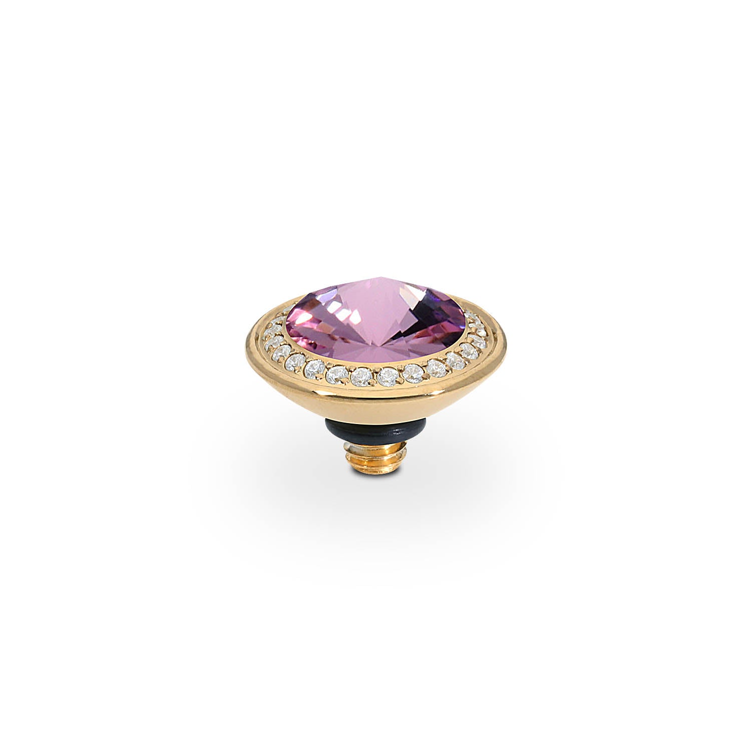 Tondo Deluxe Top 9 mm - Gold light amethyst