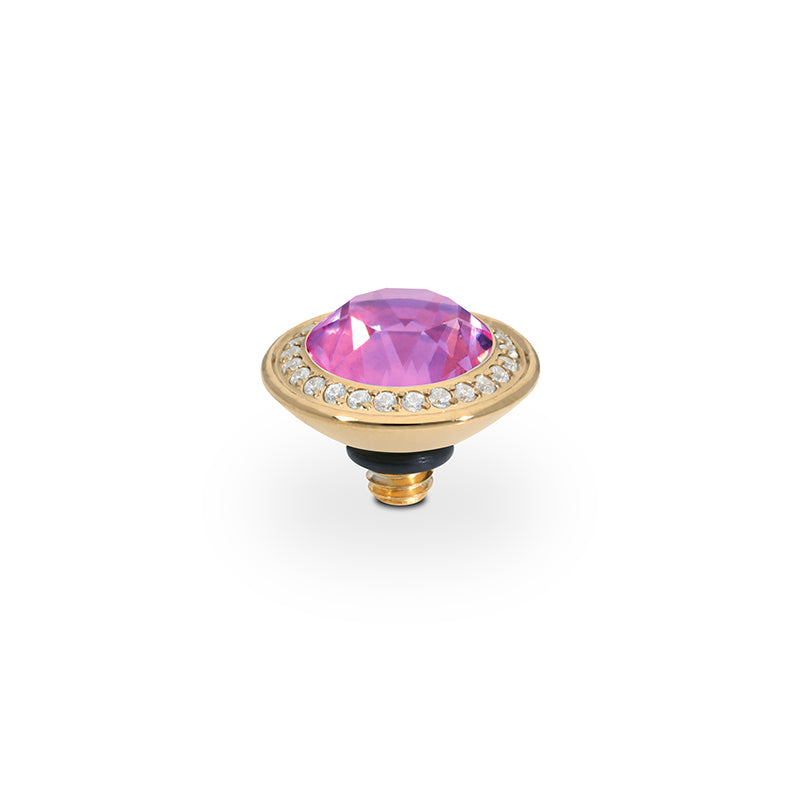 Tondo Deluxe Top 9 mm - Gold Crystal Orchid Ignite