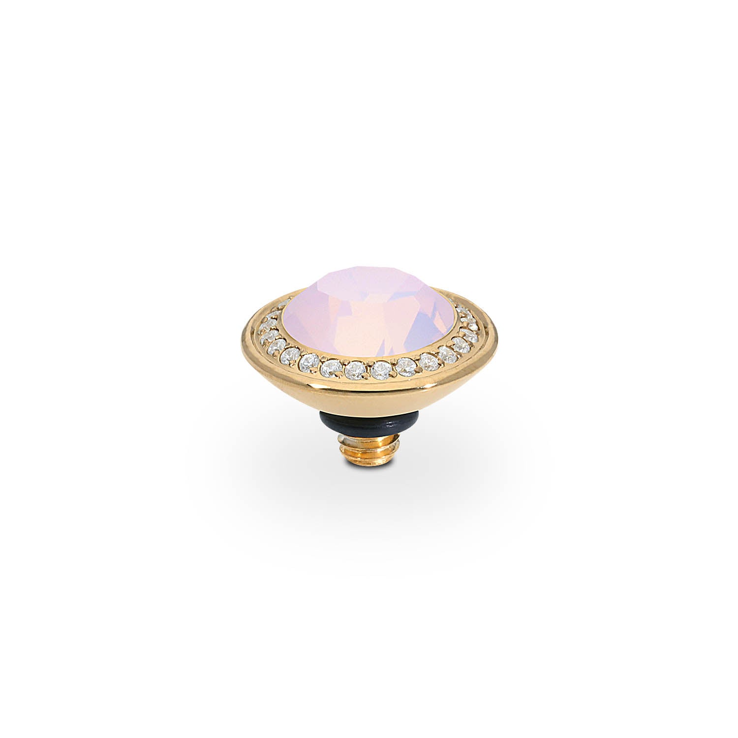 Tondo Deluxe Top 9 mm - Gold rose opal