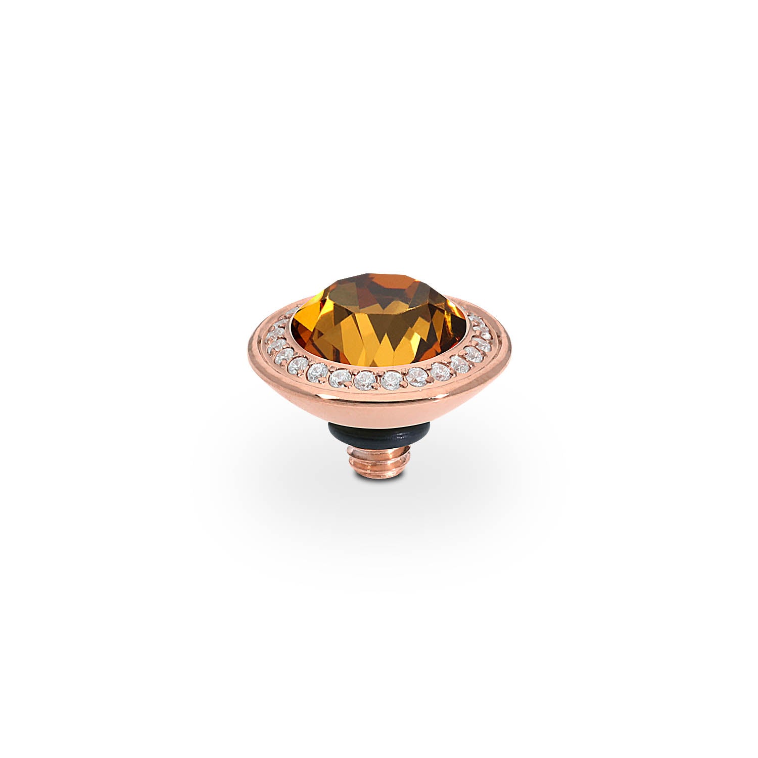Tondo Deluxe Top 9 mm - Roségold light amber