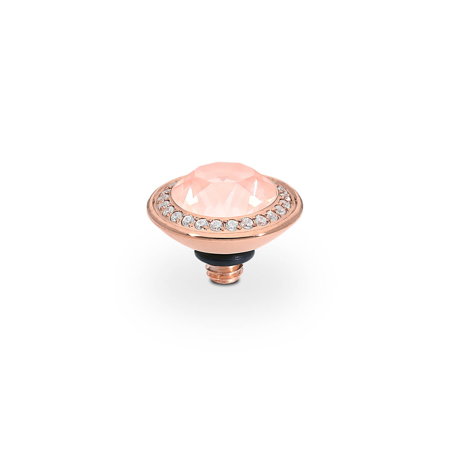 Tondo Deluxe Top 9 mm - Roségold Crystal Flamingo Ignite