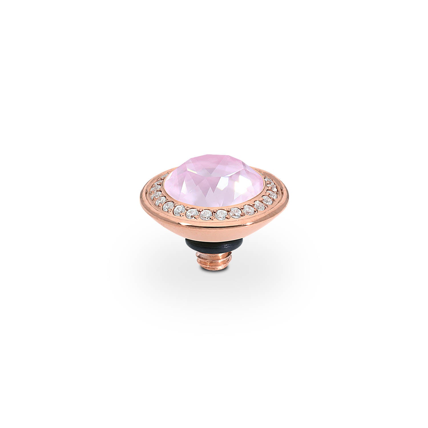 Tondo Deluxe Top 9 mm - Roségold crystal soft rose ignite