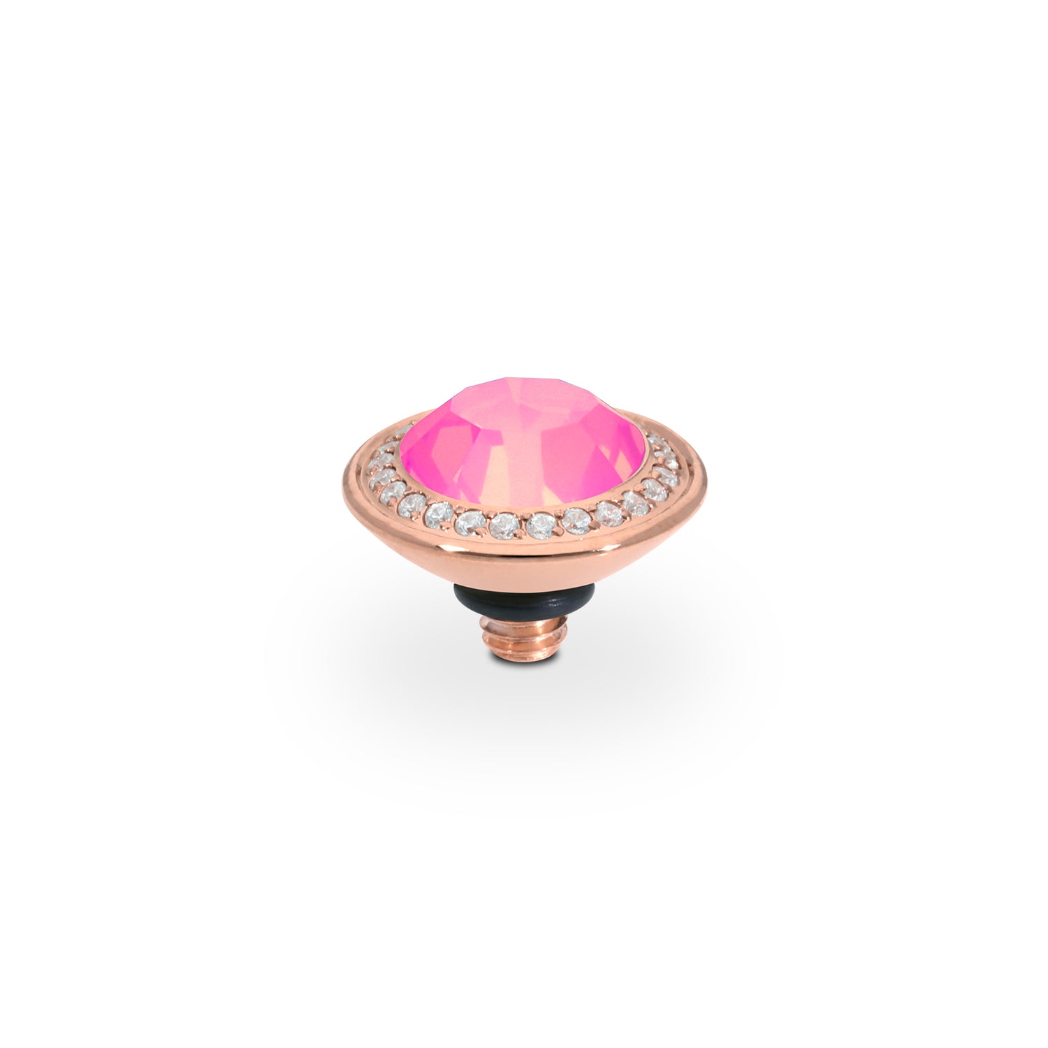 Tondo Deluxe Top 9 mm - Roségold Crystal Dahlia Ignite