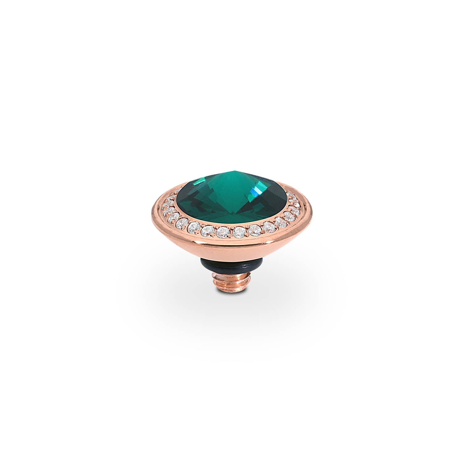 Tondo Deluxe Top 9 mm - Roségold emerald