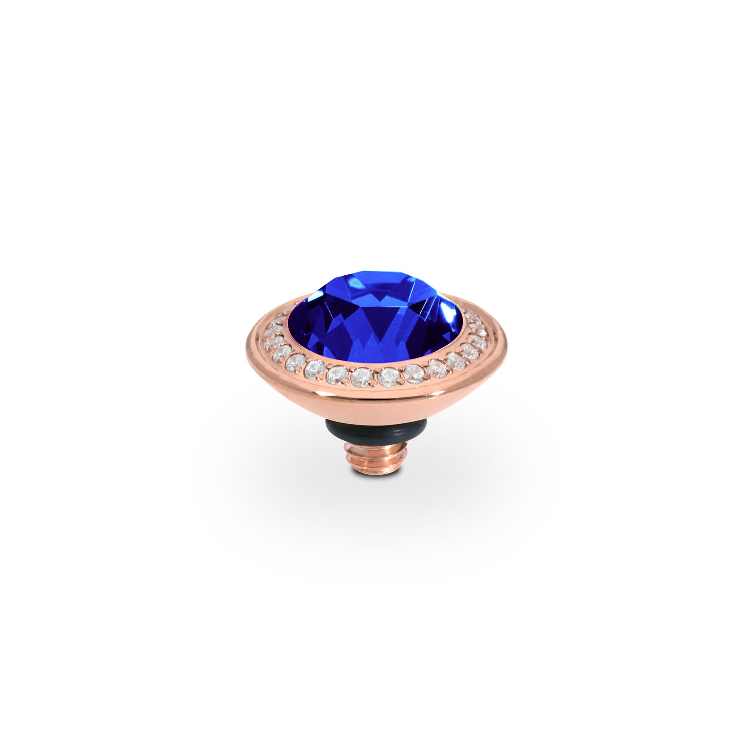 Tondo Deluxe Top 9 mm - Roségold ReCreated Dark Sapphire