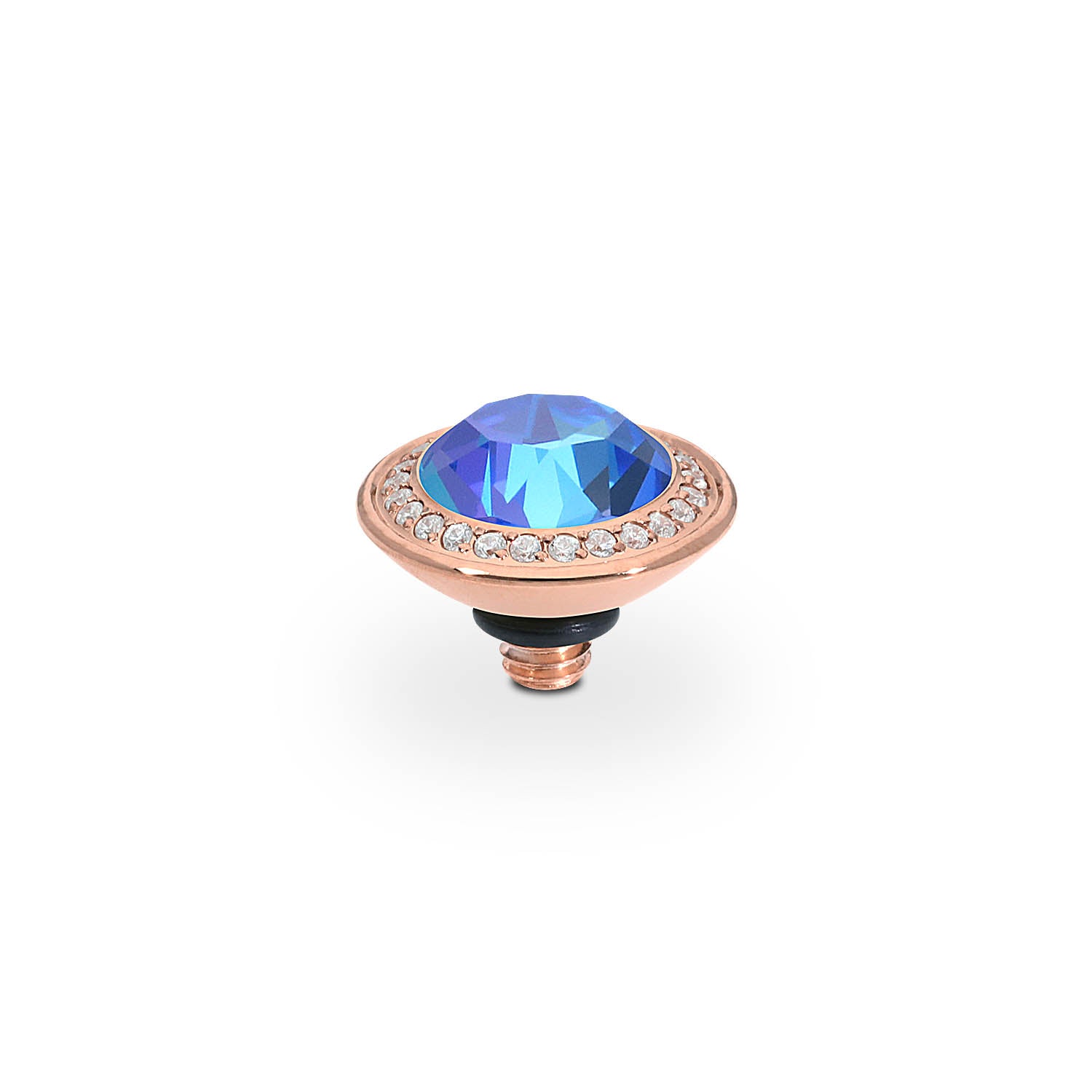 Tondo Deluxe Top 9 mm - Roségold royal blue delite