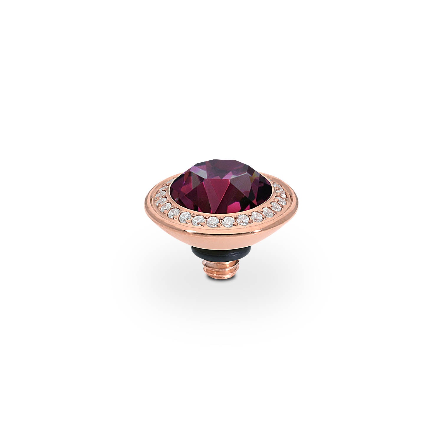 Tondo Deluxe Top 9 mm - Roségold amethyst