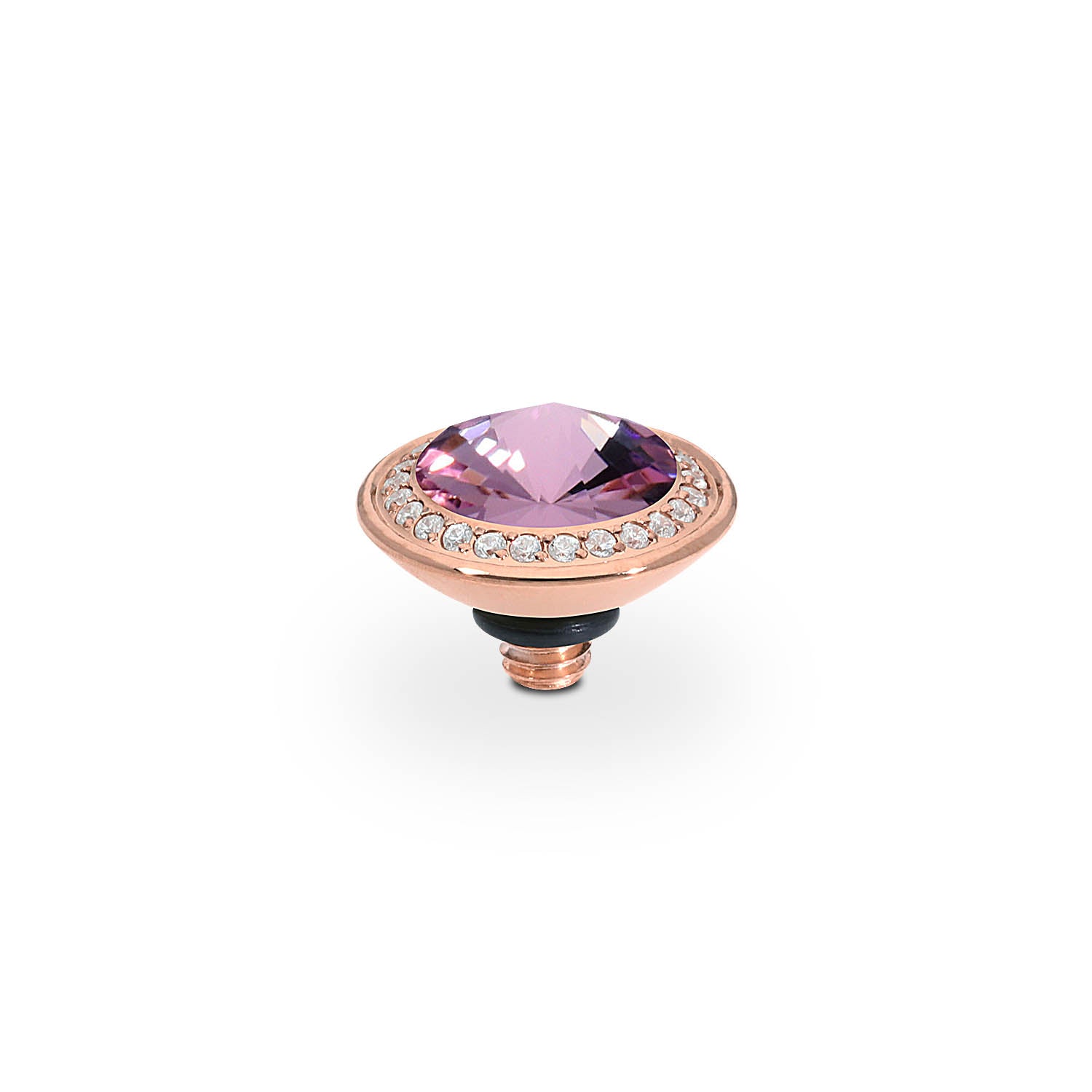 Tondo Deluxe Top 9 mm - Roségold light amethyst