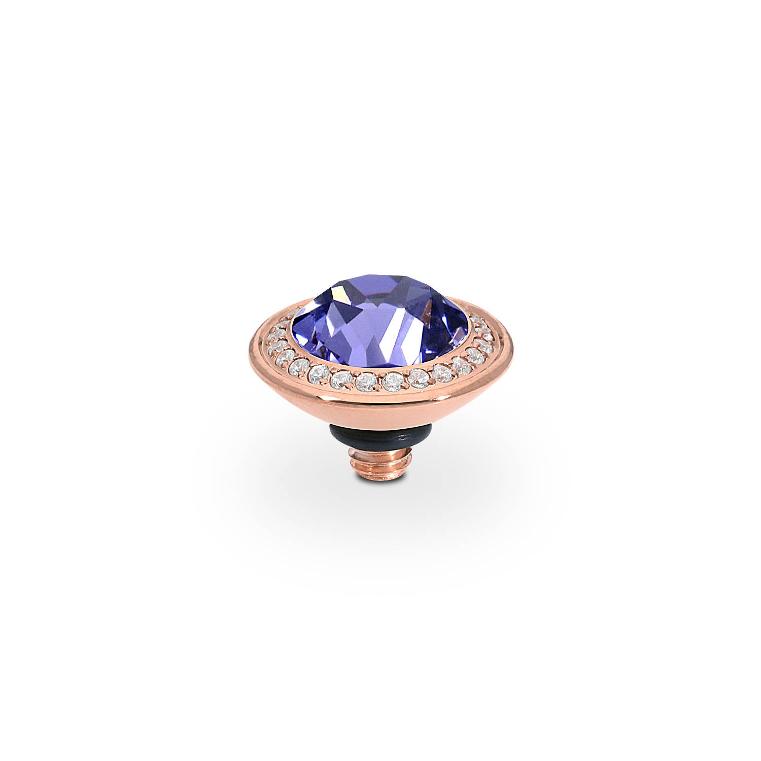 Tondo Deluxe Top 9 mm - Roségold tanzanite