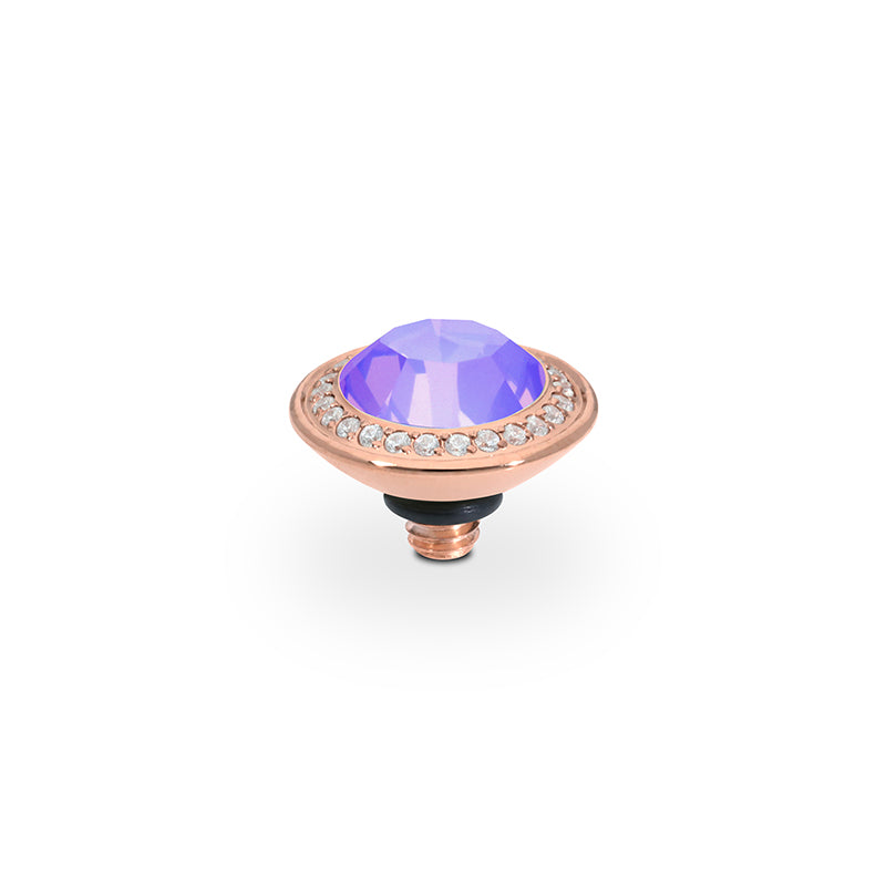 Tondo Deluxe Top 9 mm - Roségold Crystal Purple Ignite