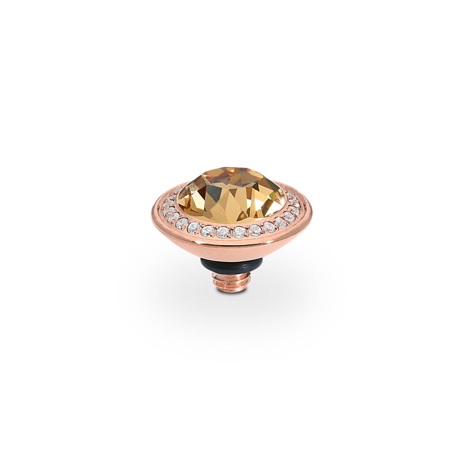 Tondo Deluxe Top 9 mm - Roségold light colorado topaz
