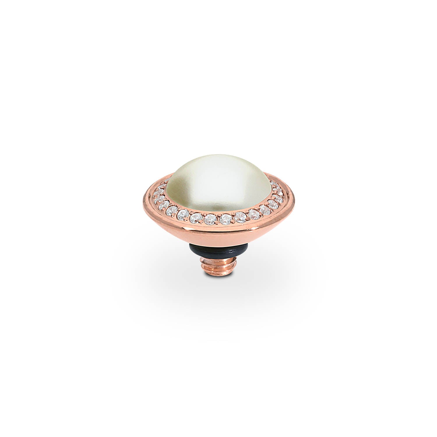Tondo Deluxe Top 9 mm - Roségold cream pearl