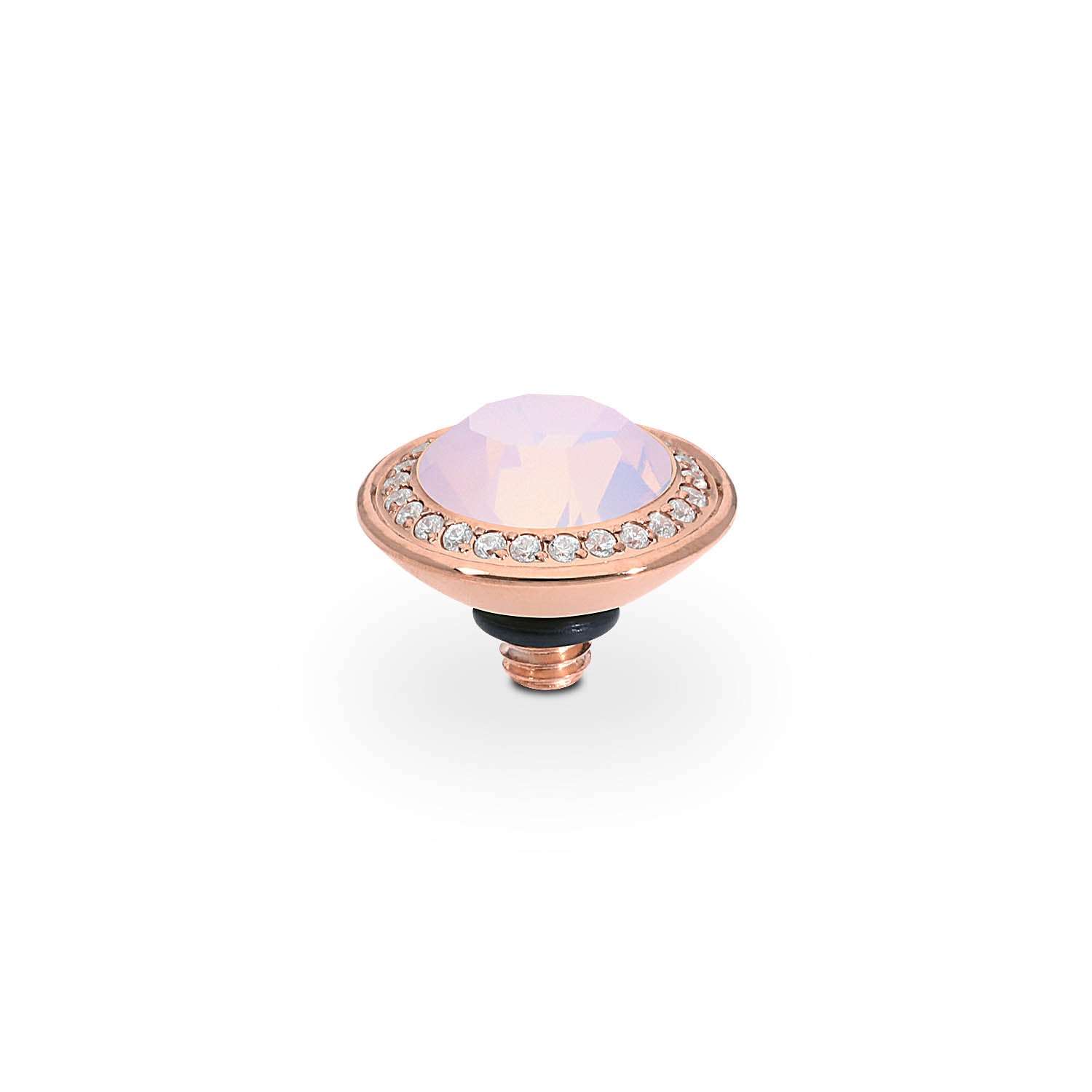 Tondo Deluxe Top 9 mm - Roségold rose opal