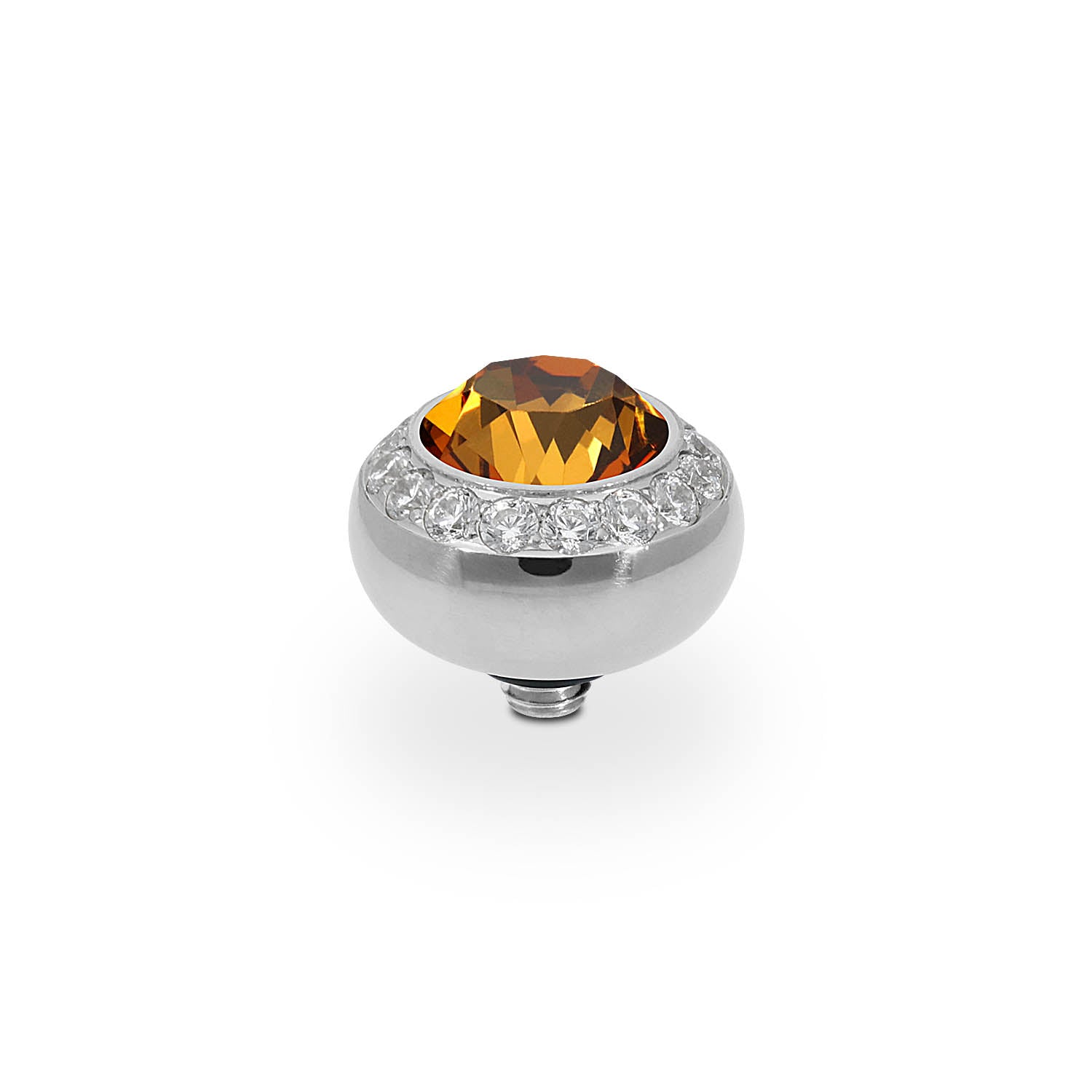 Tondo Deluxe Top 10 mm - Silber light amber