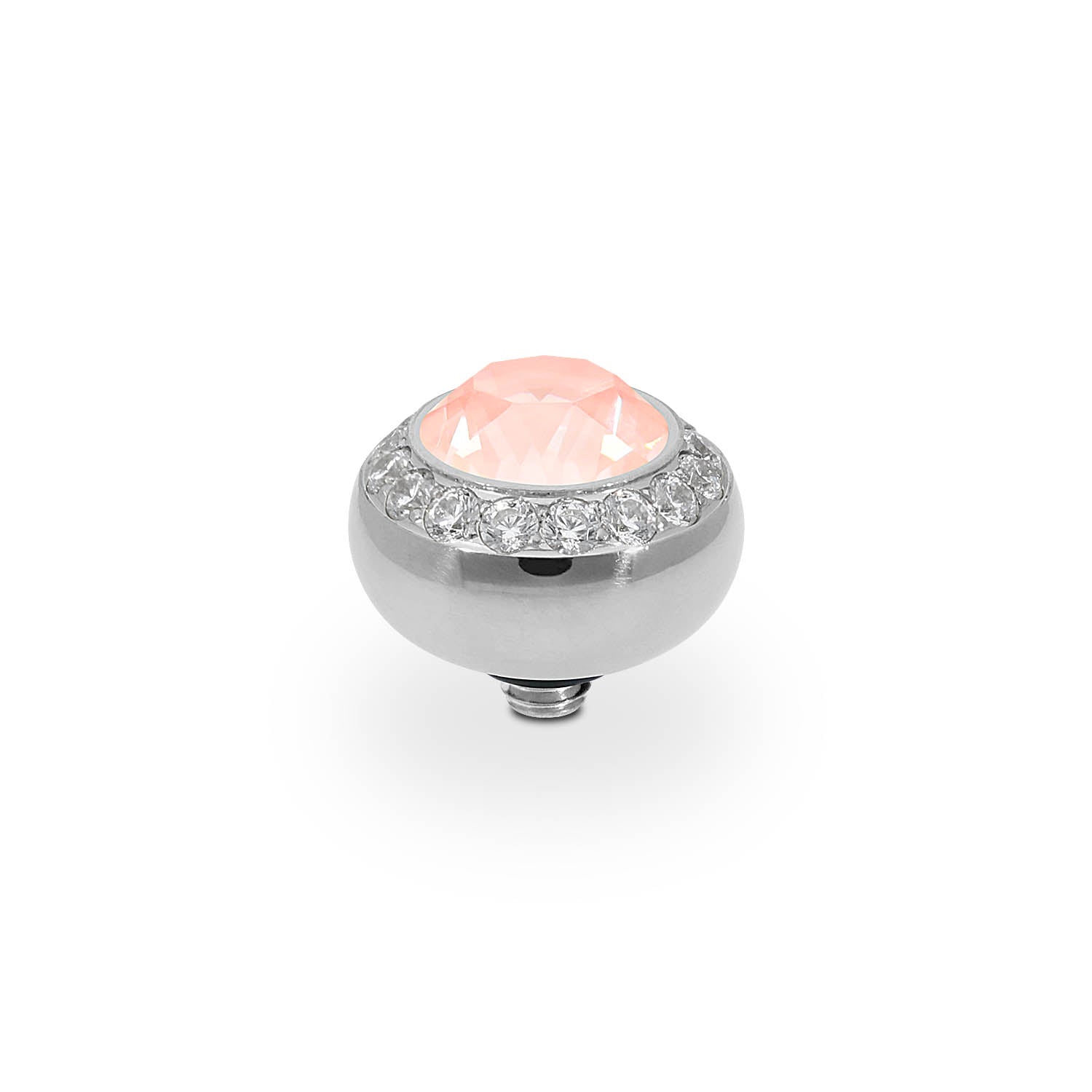 Tondo Deluxe Top 10 mm - Silber Crystal Flamingo Ignite