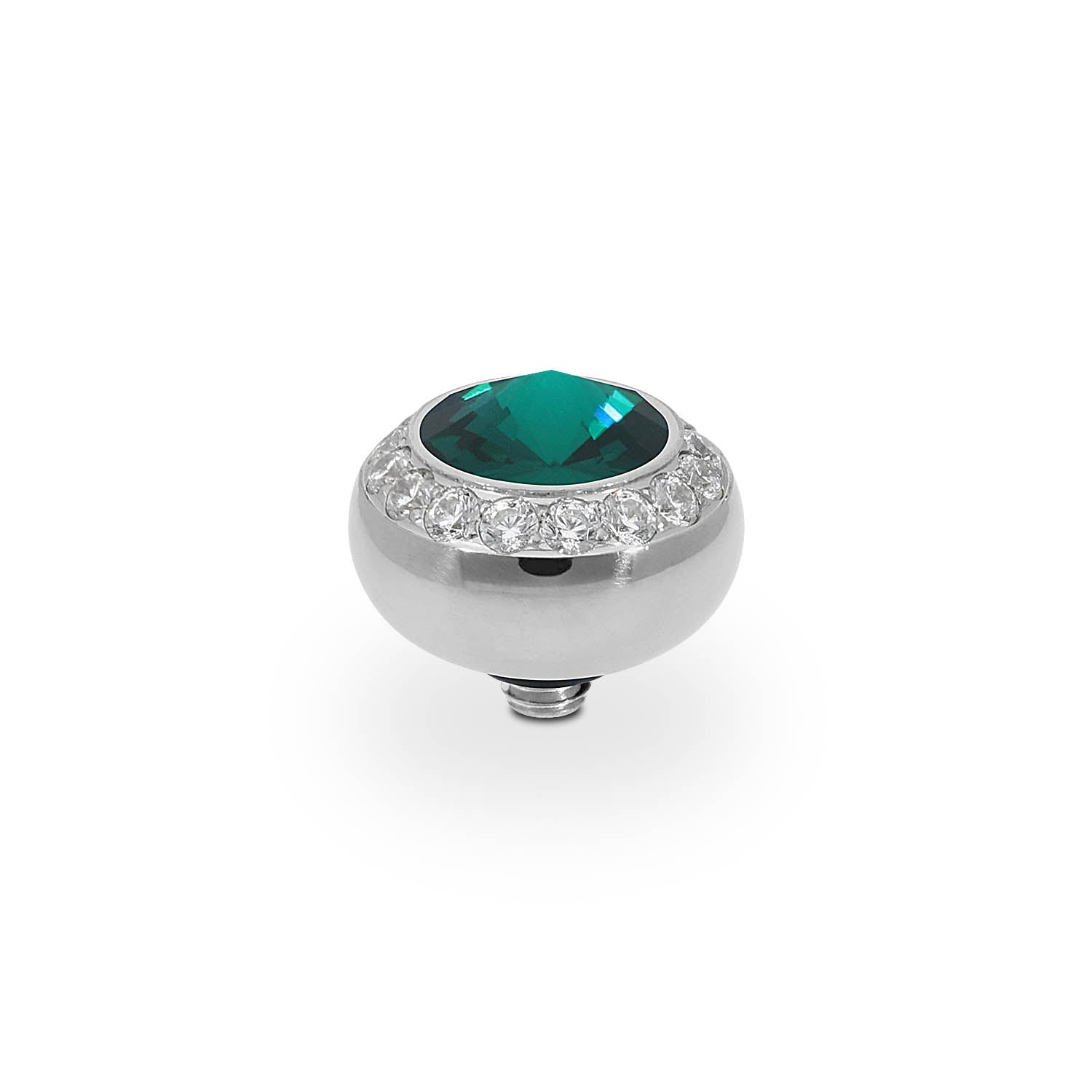 Tondo Deluxe Top 10 mm - Silber emerald