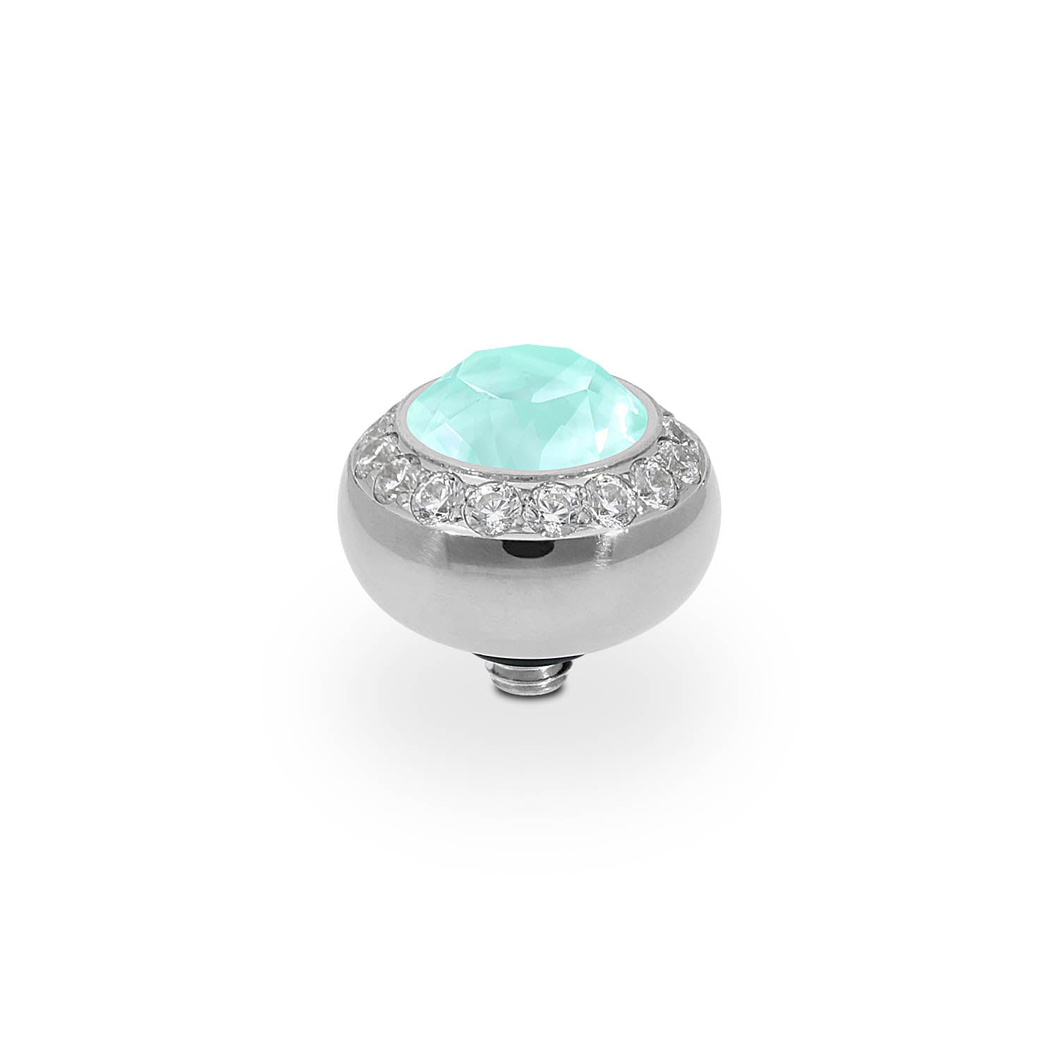 Tondo Deluxe Top 10 mm - Silber crystal soft mint ignite