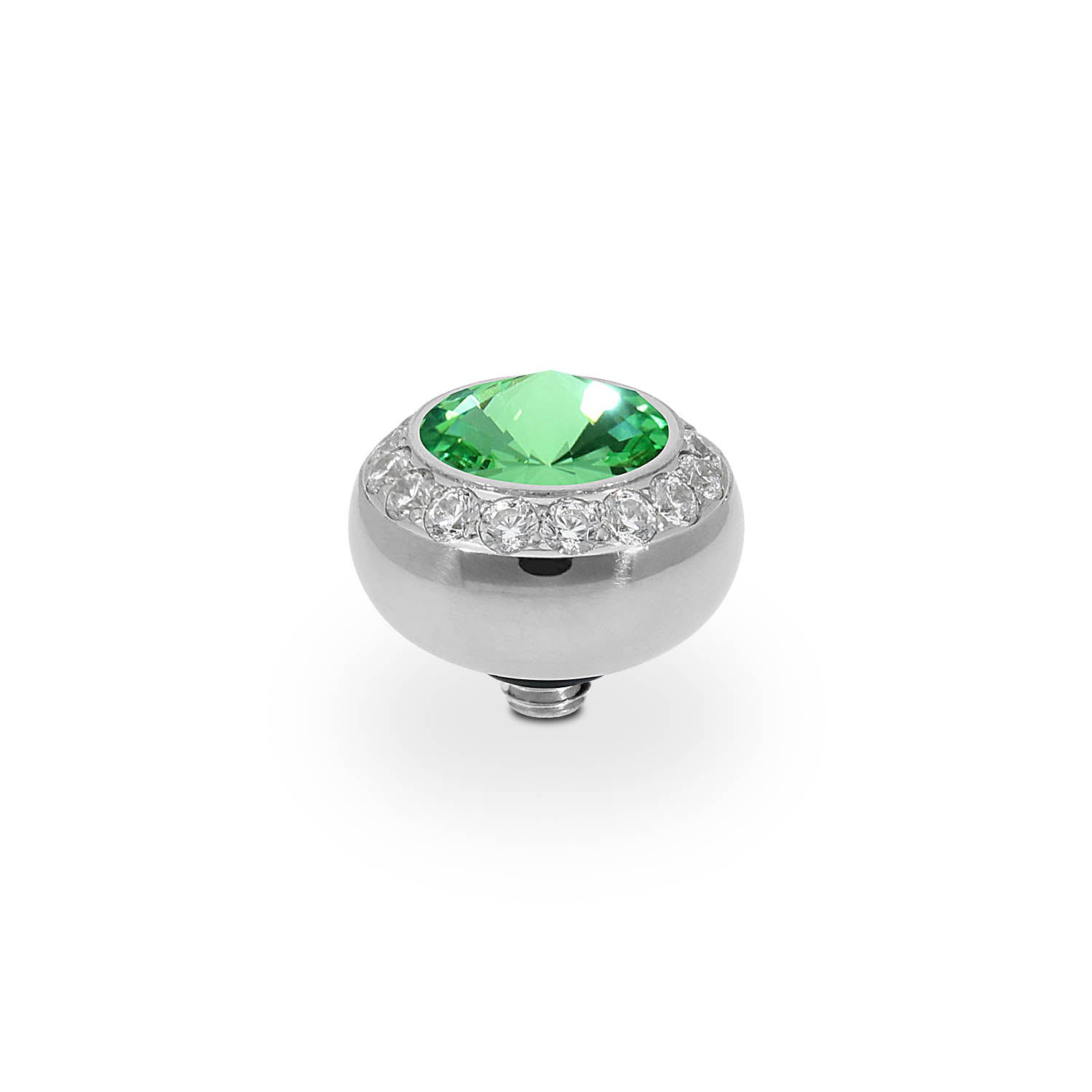 Tondo Deluxe Top 10 mm - Silber peridot