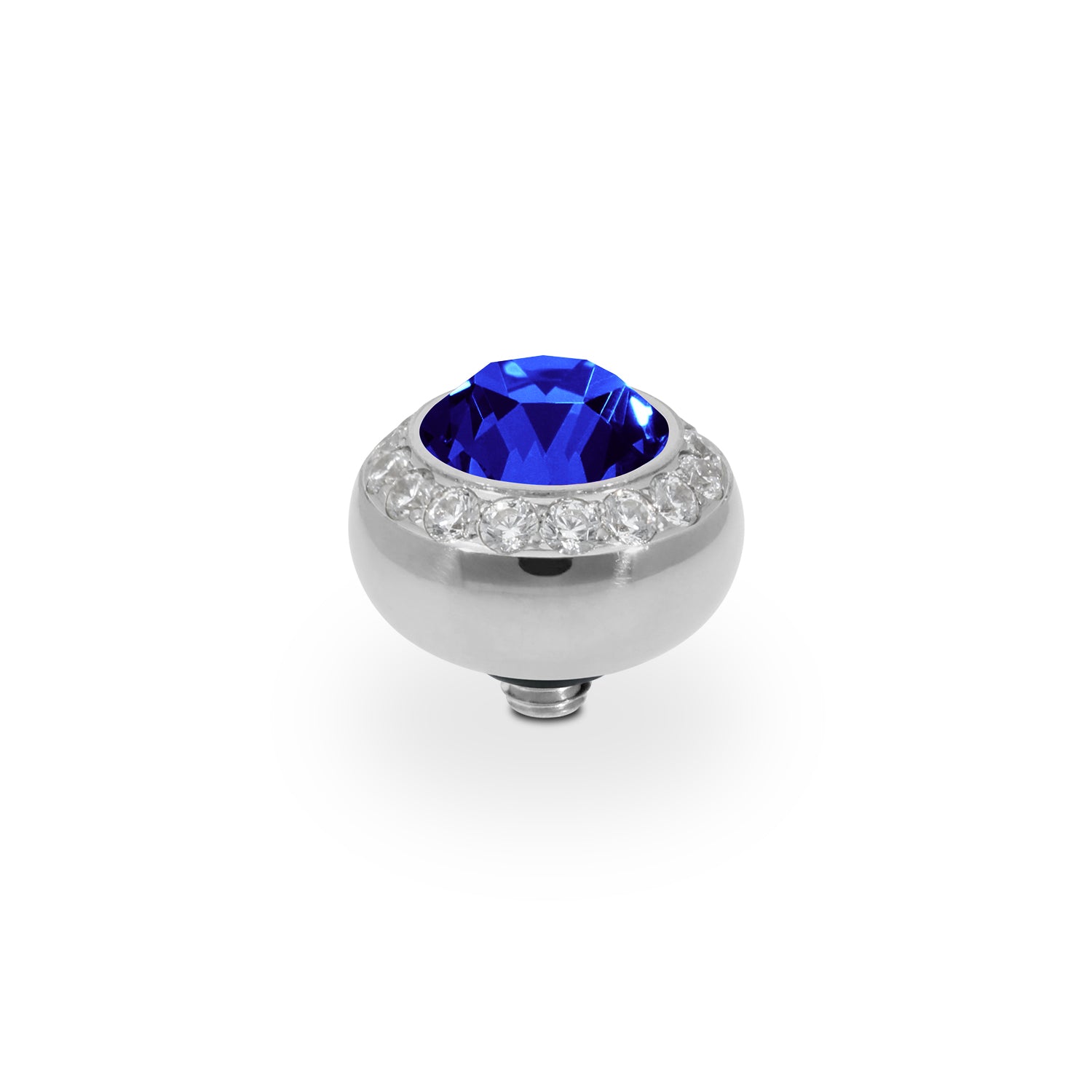 Tondo Deluxe Top 10 mm - Silber ReCreated Dark Sapphire
