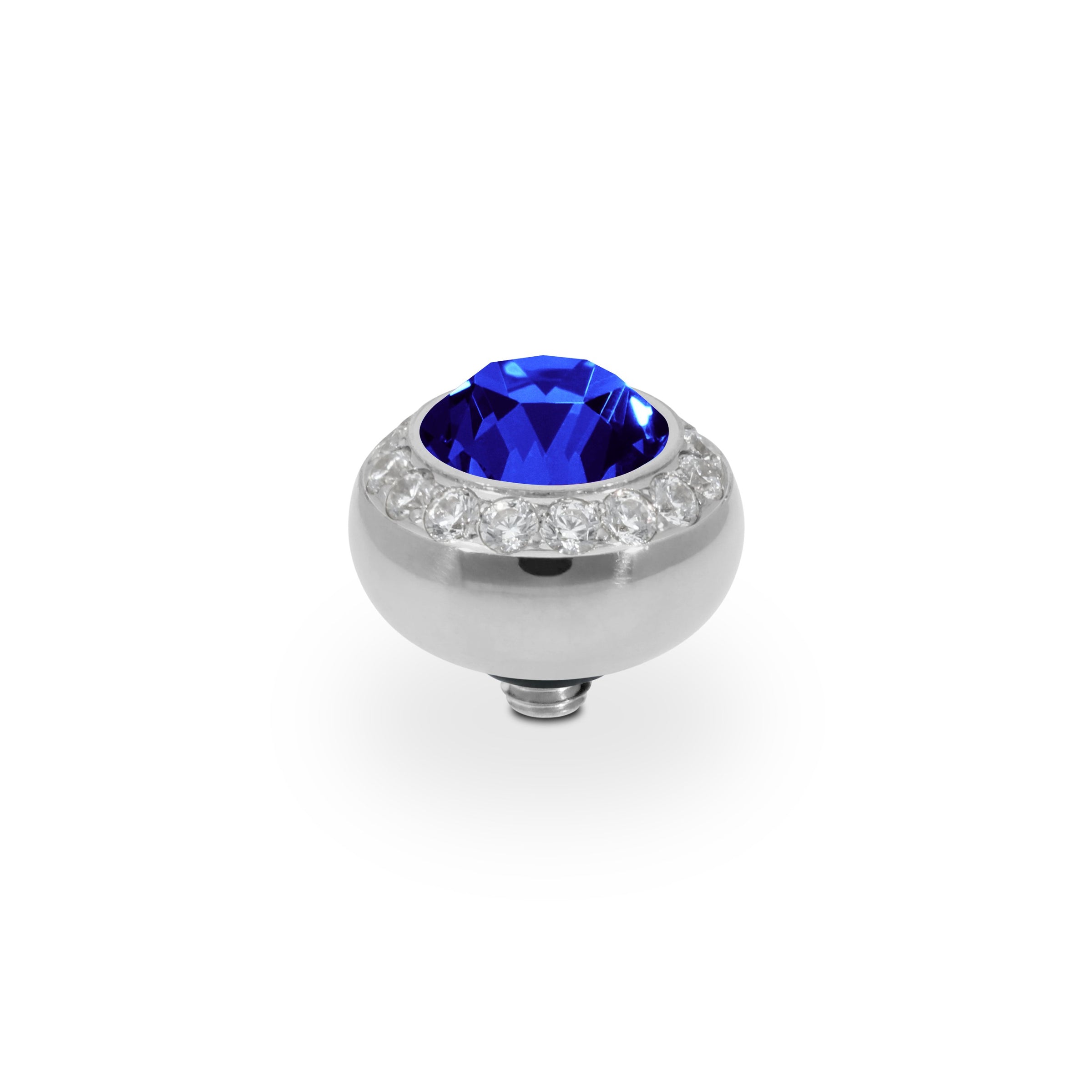 Tondo Deluxe Top 10 mm - Silber ReCreated Dark Sapphire