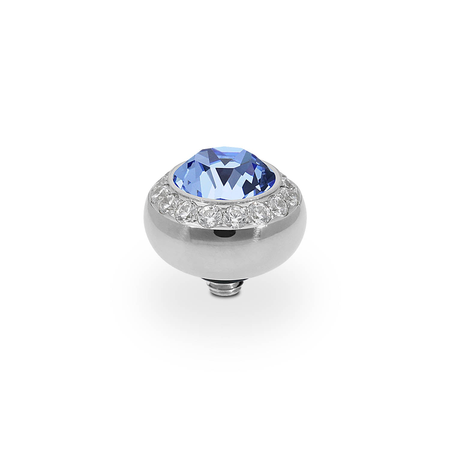 Tondo Deluxe Top 10 mm - Silber light sapphire