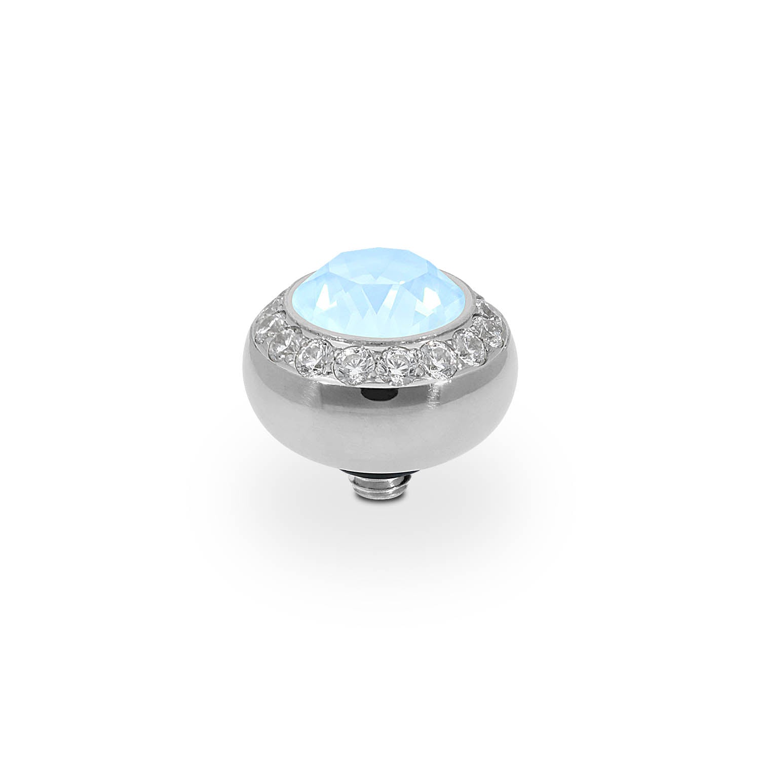 Tondo Deluxe Top 10 mm - Silber crystal sky ignite