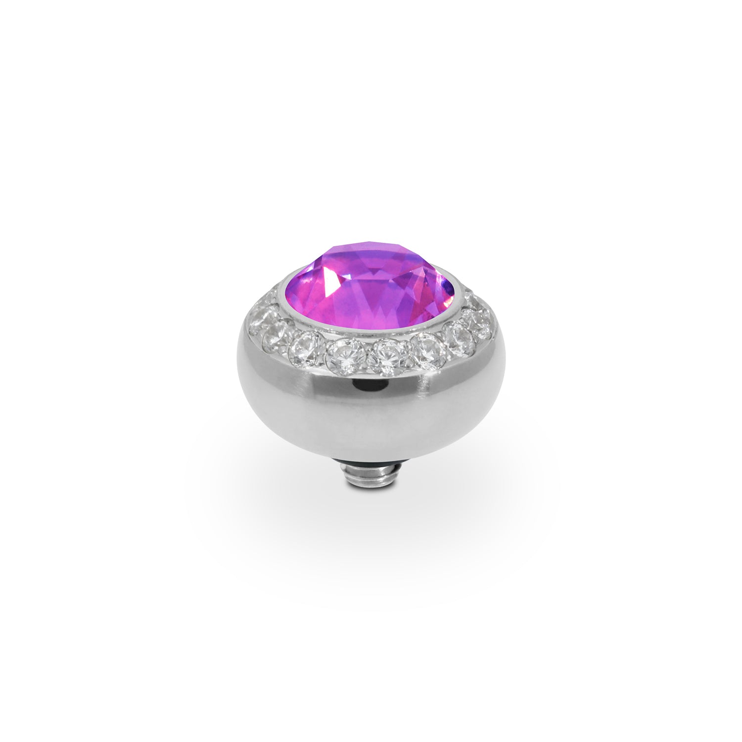 Tondo Deluxe Top 10 mm - Silber Crystal Electric Violet Ignite