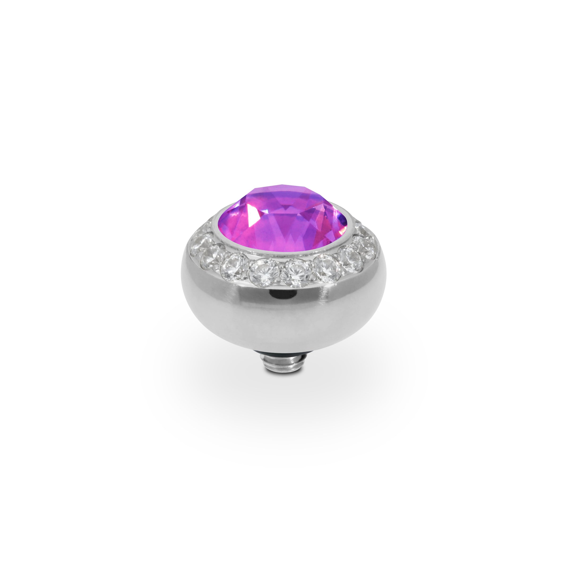 Tondo Deluxe Top 10 mm - Silber Crystal Electric Violet Ignite