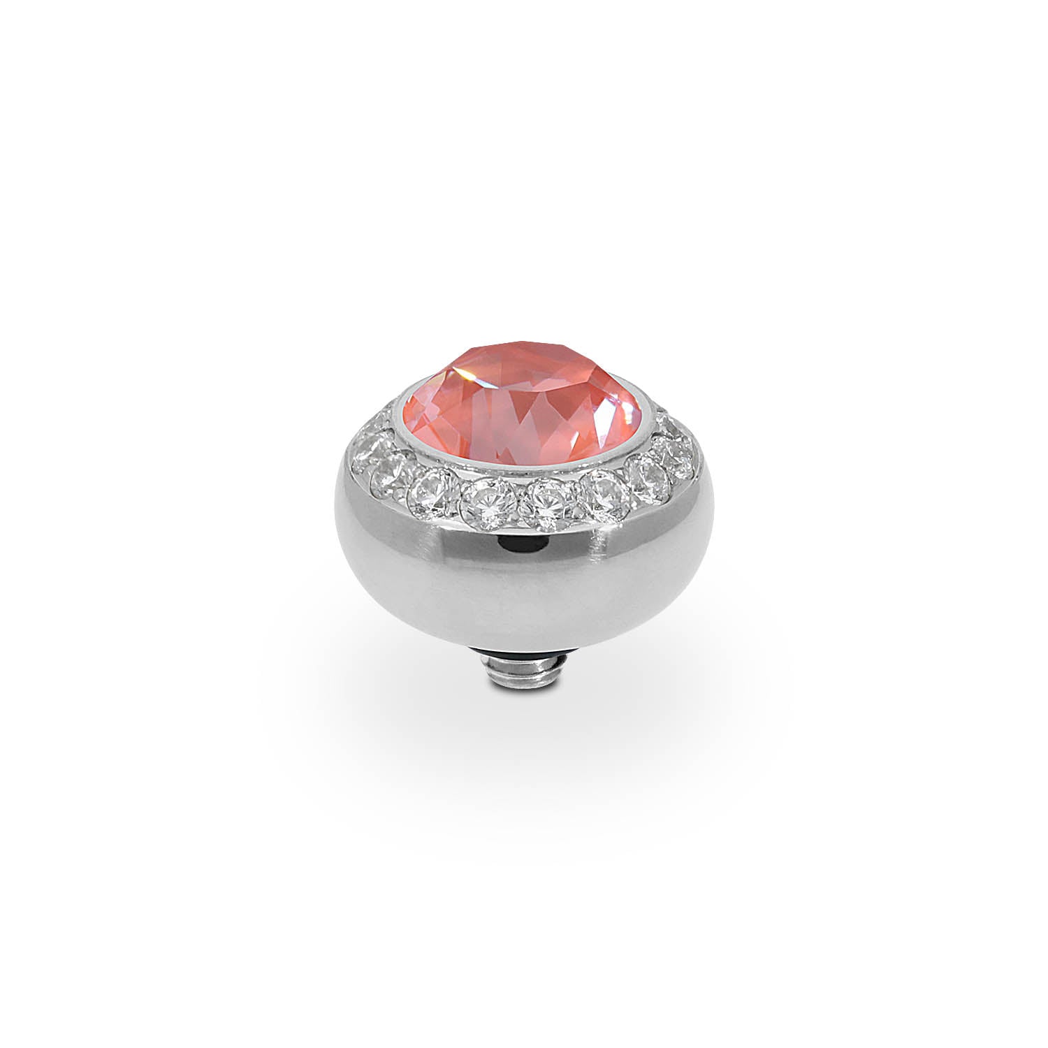 Tondo Deluxe Top 10 mm - Silber crystal maroon ignite