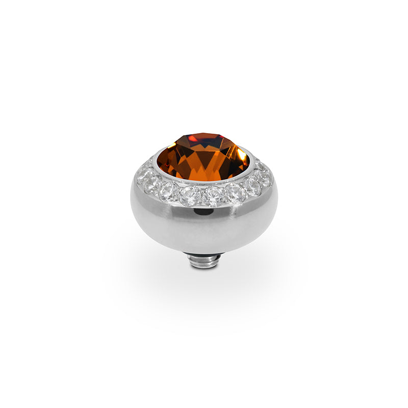 Tondo Deluxe Top 10 mm - Silber Smoked Topaz