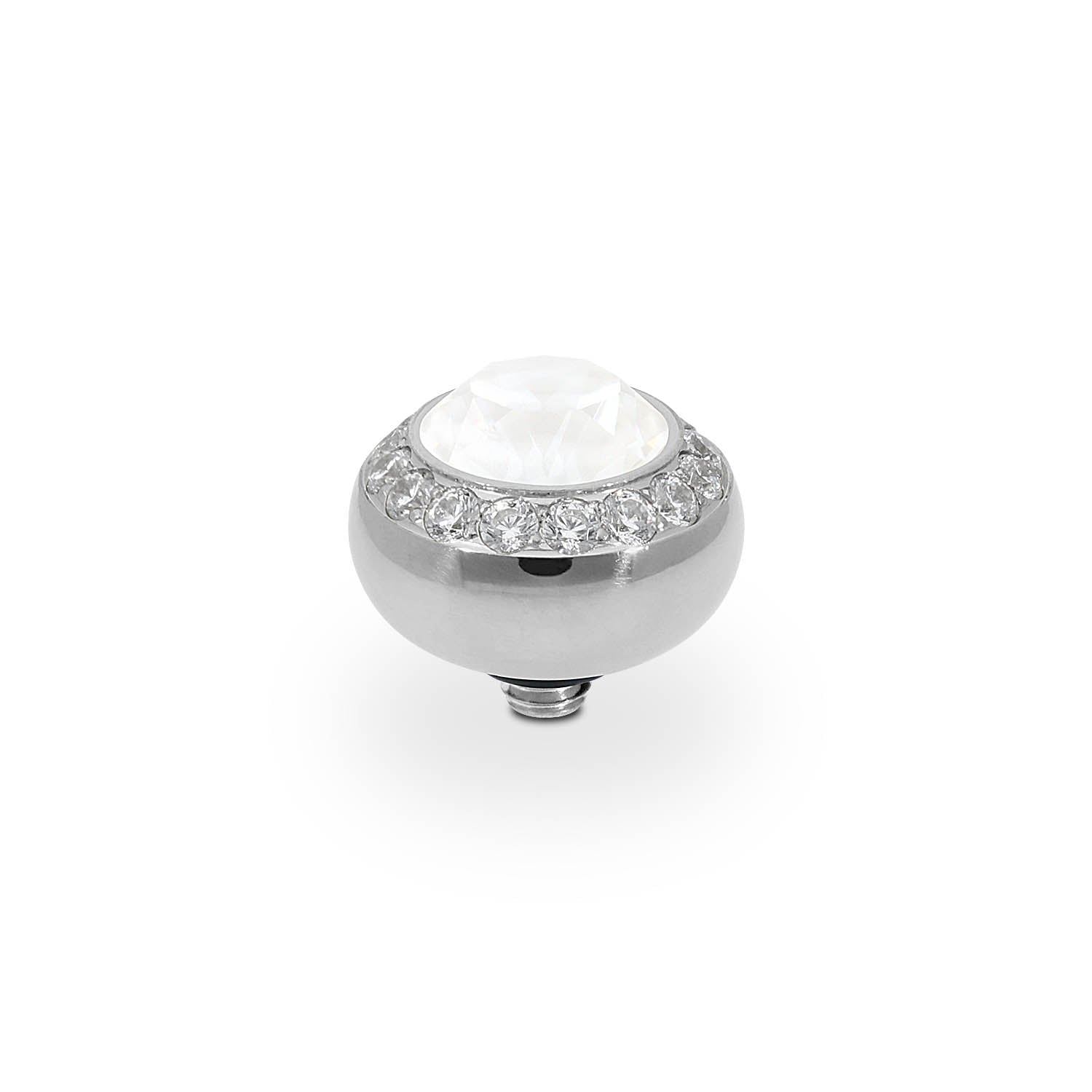 Tondo Deluxe Top 10 mm - Silber crystal electric white ignite