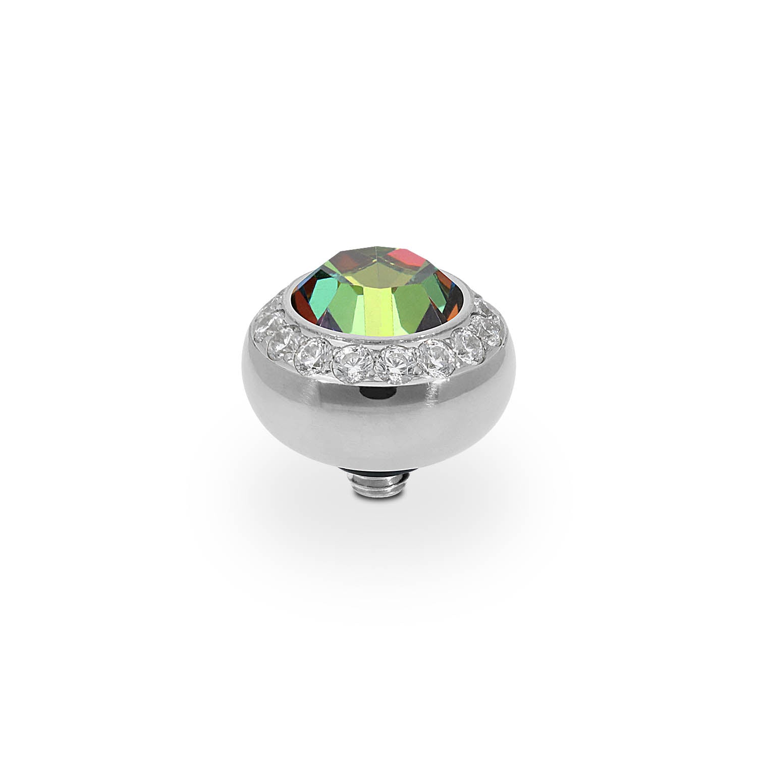 Tondo Deluxe Top 10 mm - Silber Crystal Vitrail Medium
