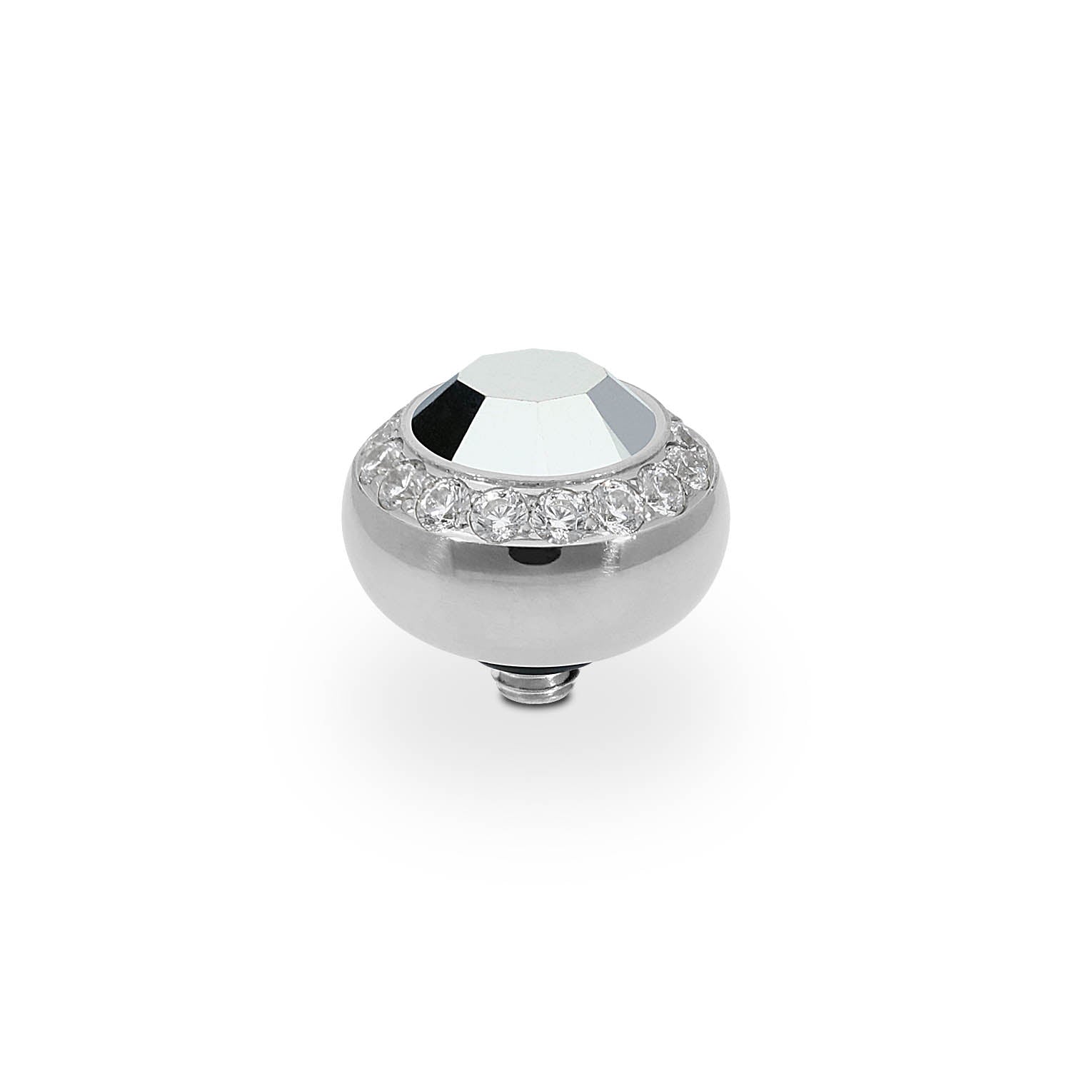 Tondo Deluxe Top 10 mm - Silber crystal labrador