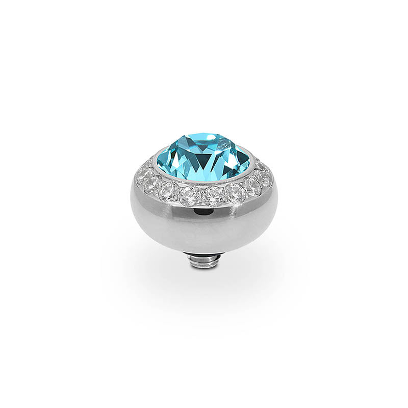Tondo Deluxe Top 10 mm - Silber Light Turquoise