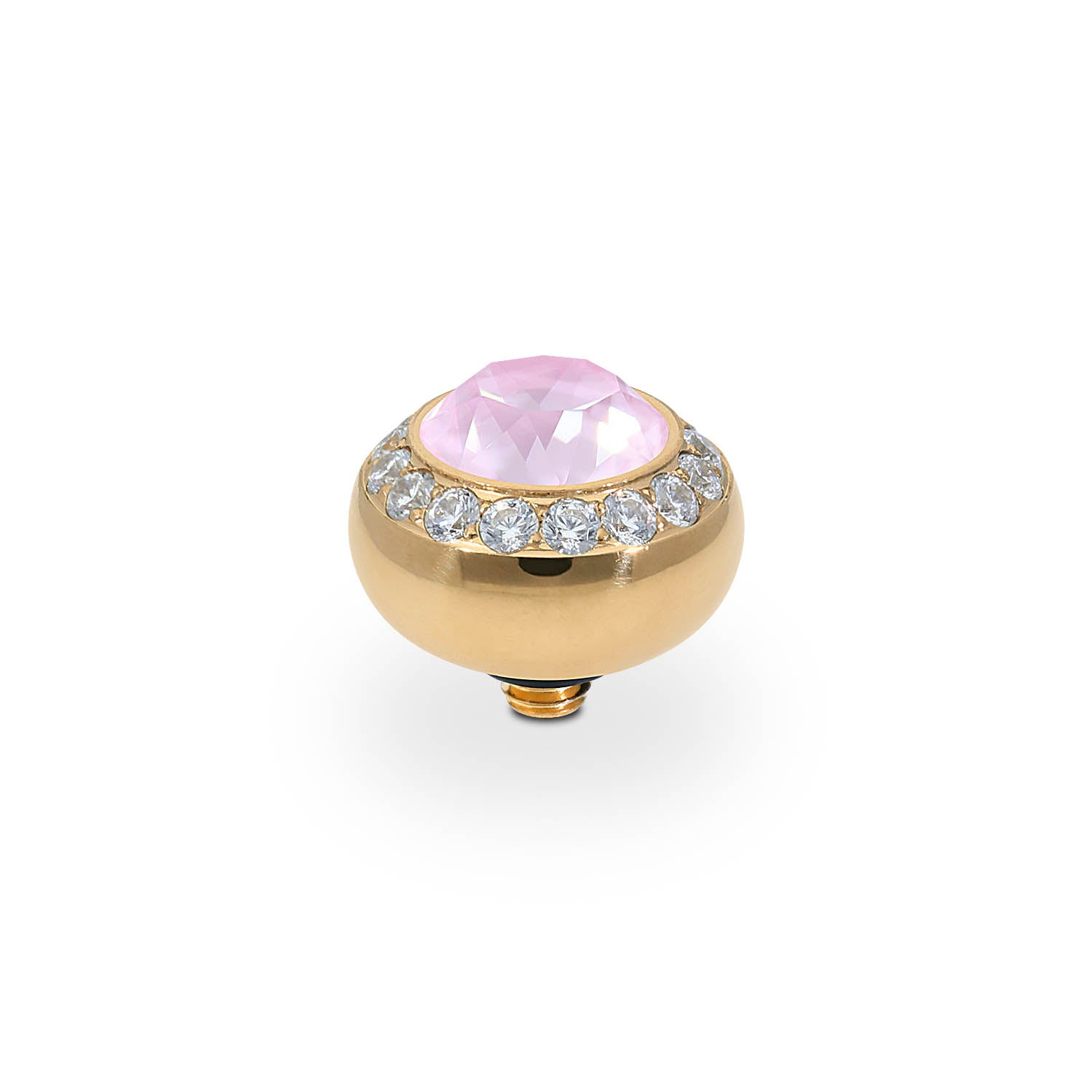 Tondo Deluxe Top 10 mm - Gold crystal soft rose ignite