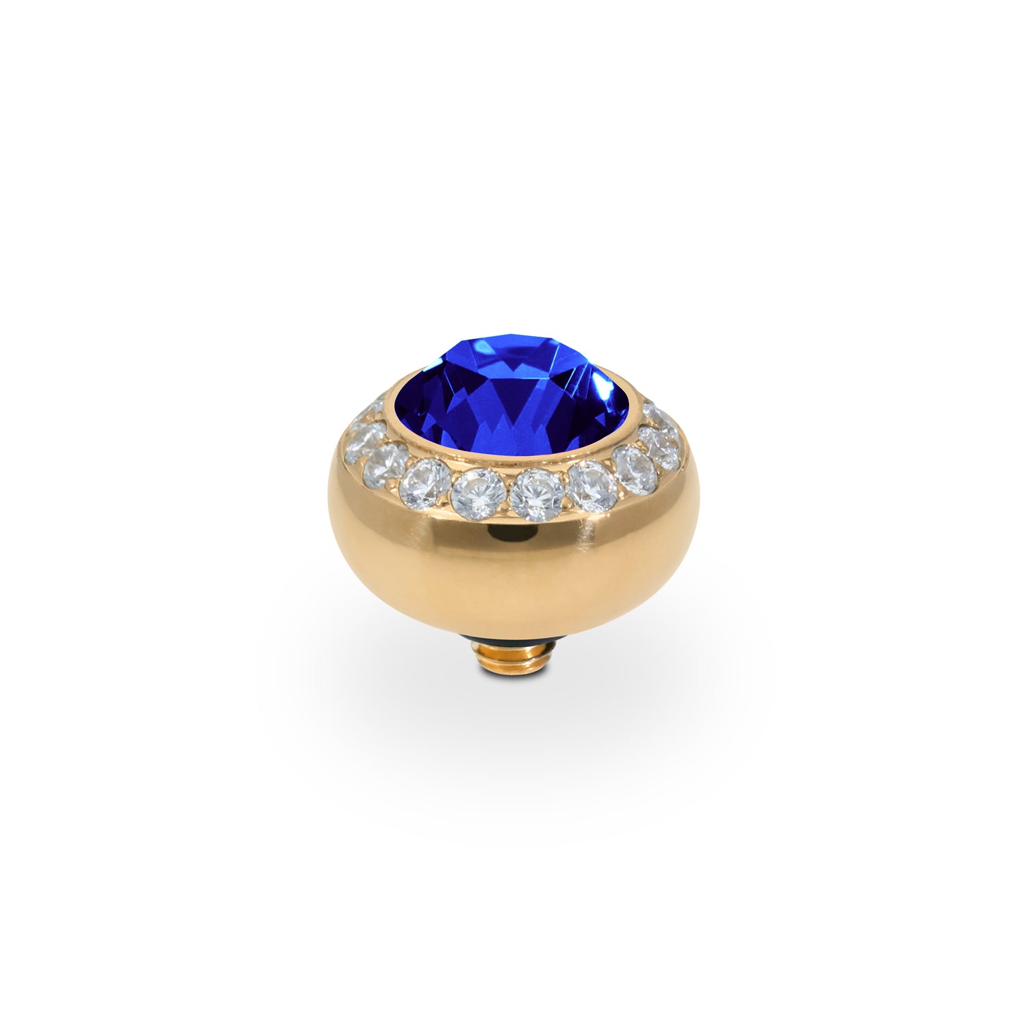 Tondo Deluxe Top 10 mm - Gold ReCreated Dark Sapphire